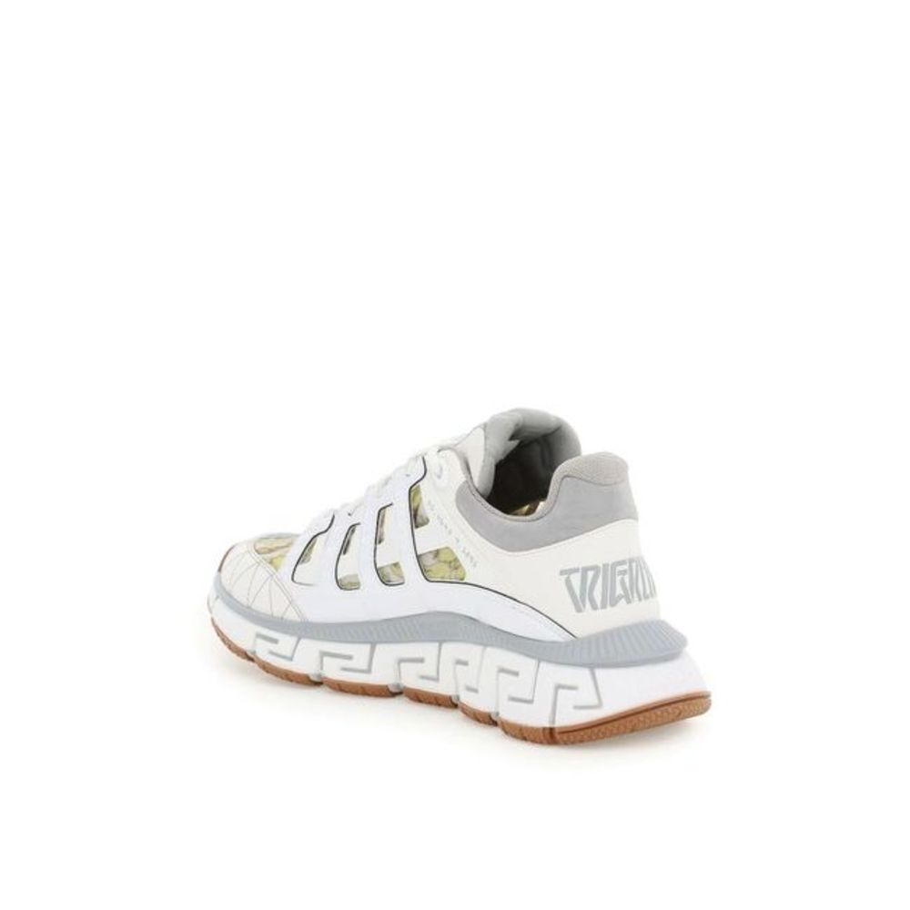 Versace Women White/Grey/Gold Trigreca Sneakers