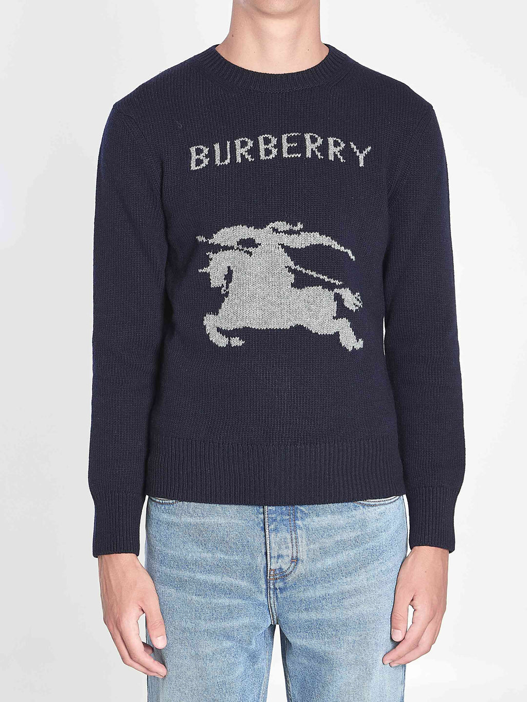 Burberry Men Wool And Cashmere Pullover
