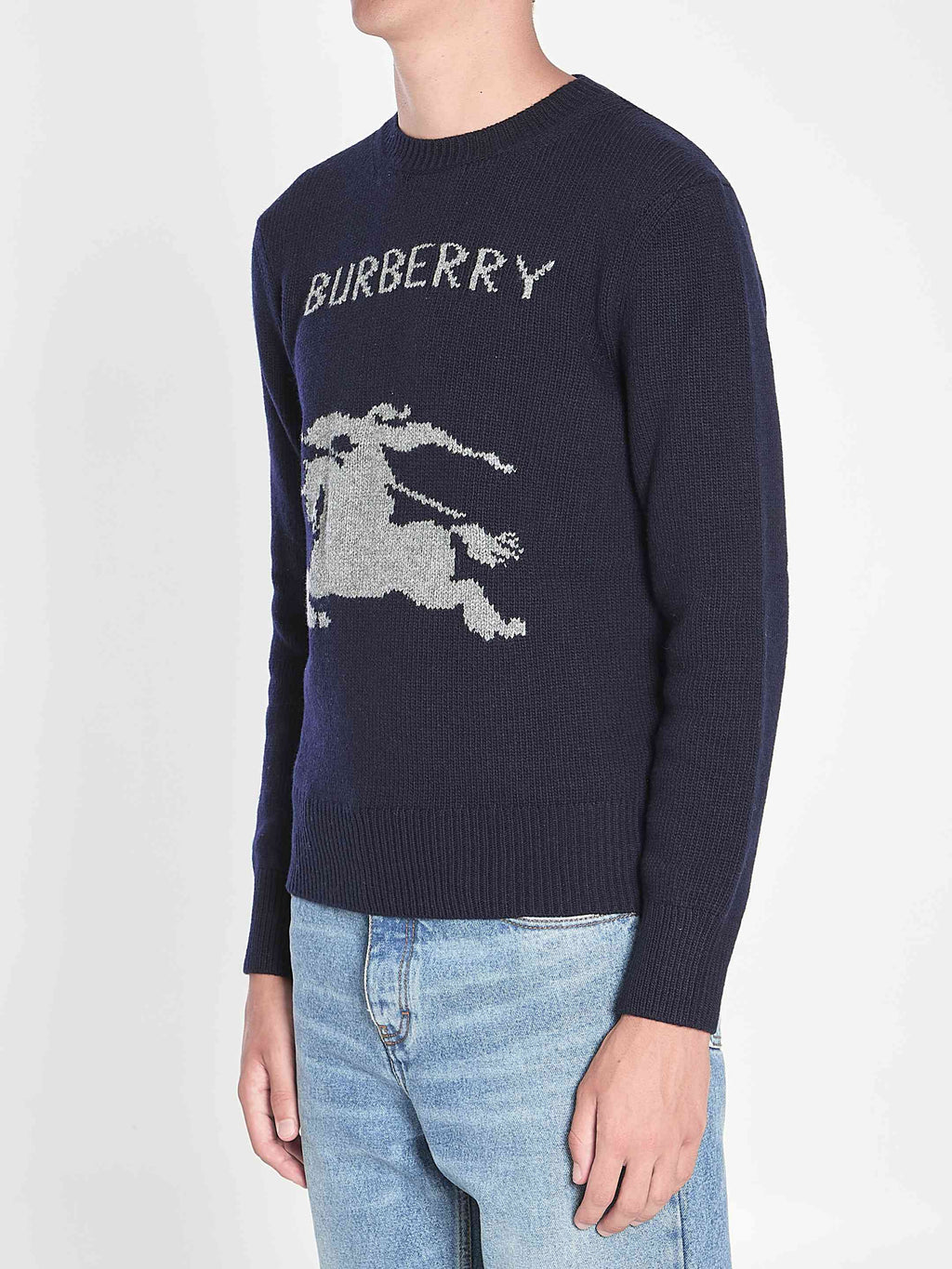Burberry Men Wool And Cashmere Pullover