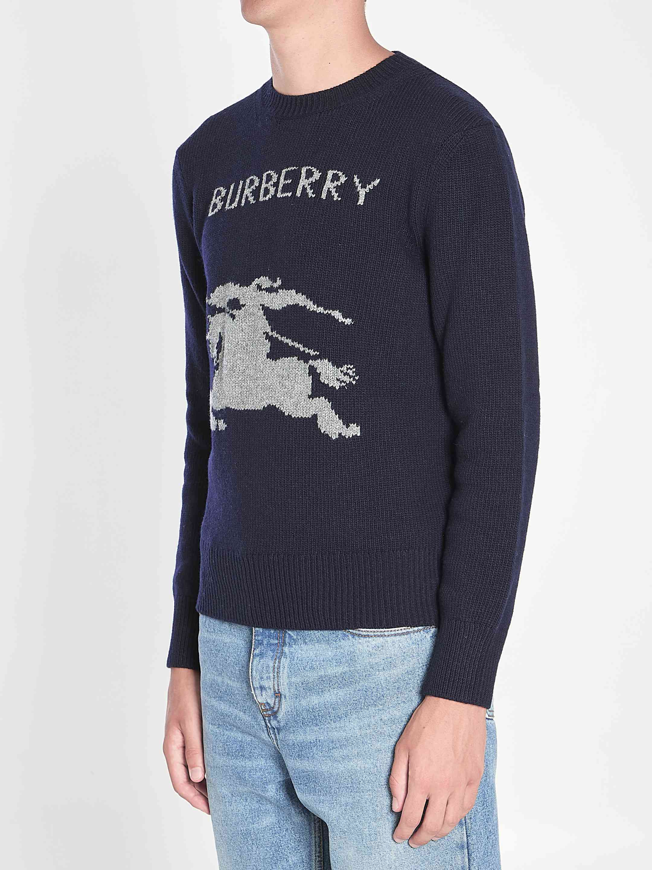 Burberry Men Wool And Cashmere Pullover