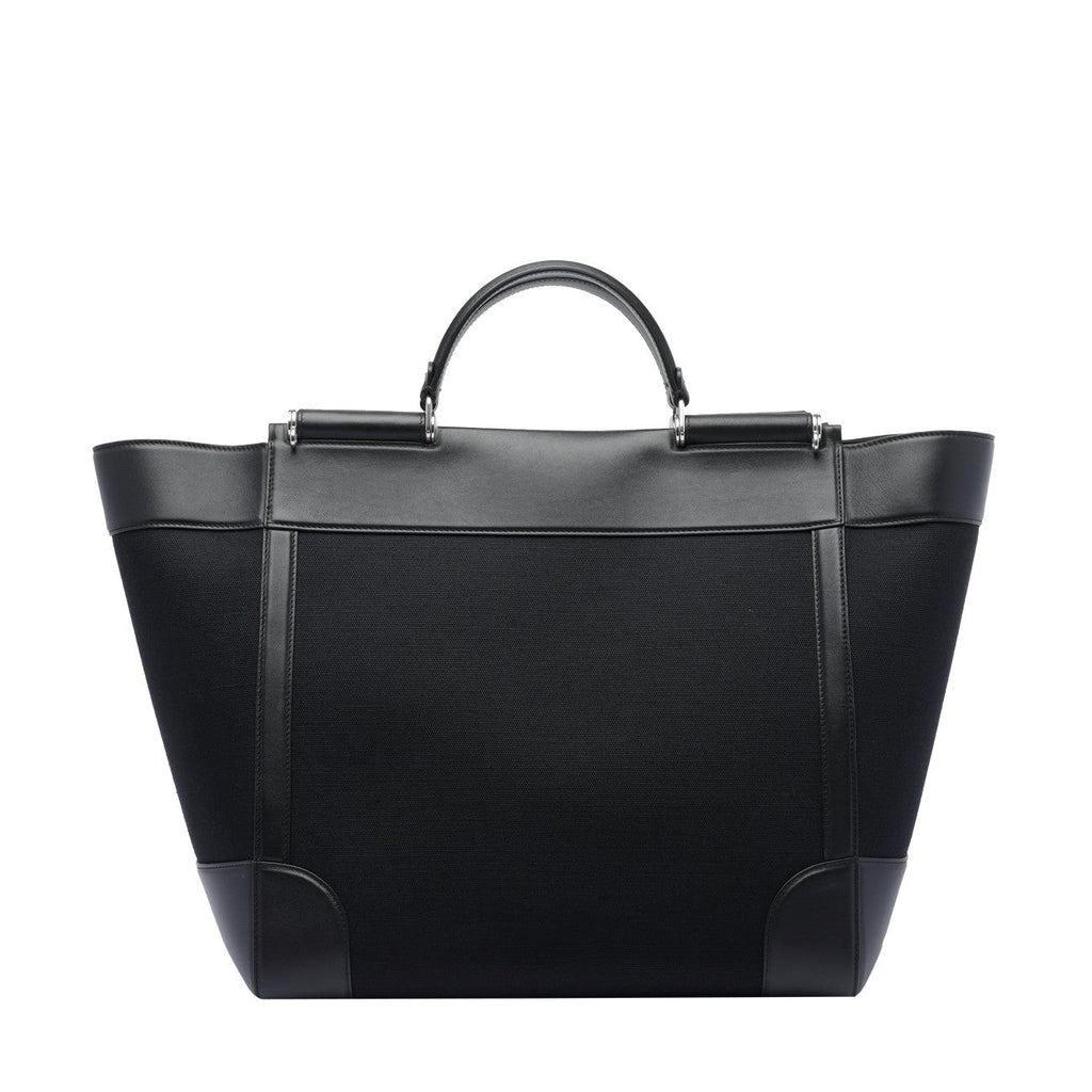 Dolce&Gabbana Men Leather And Panama Bag