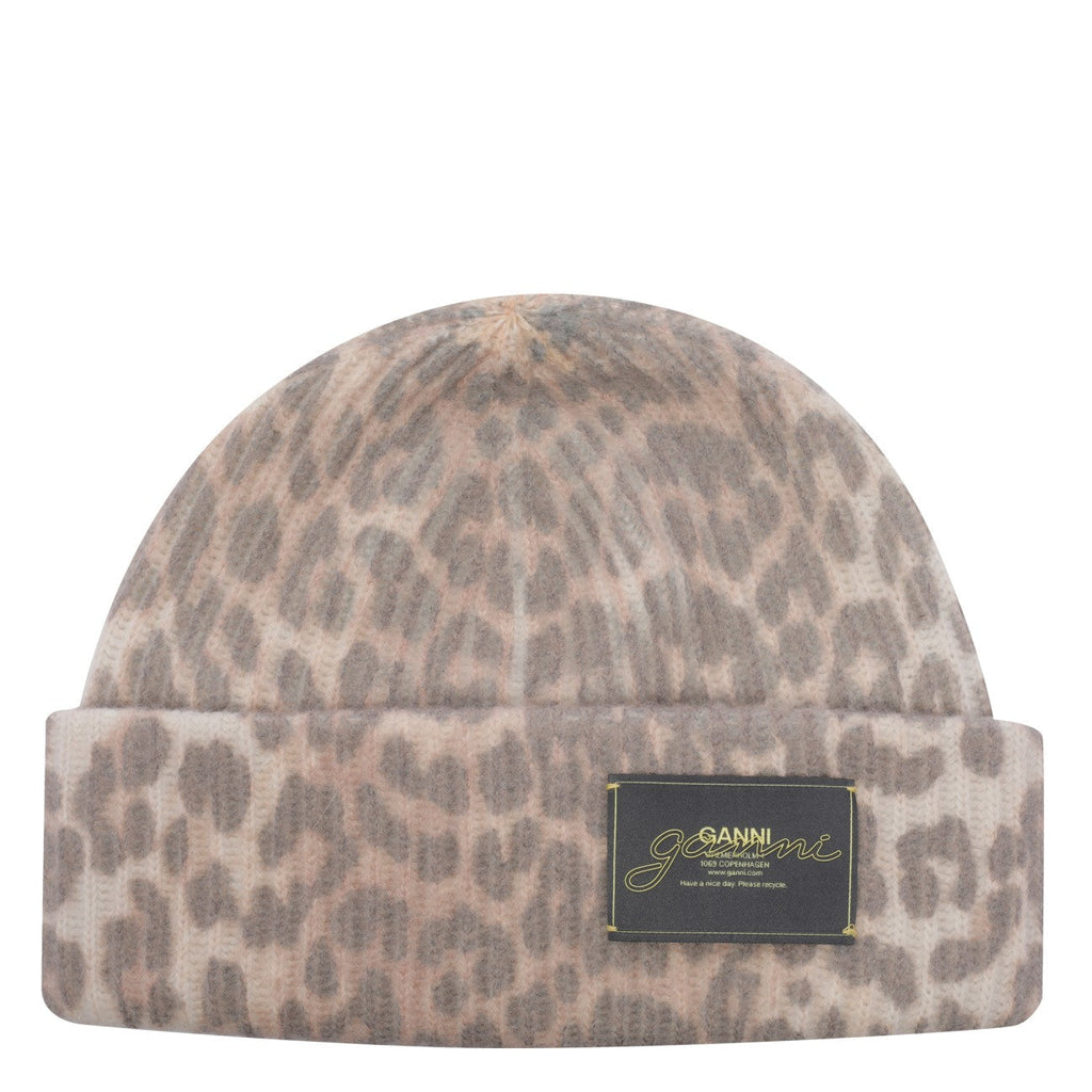Ganni Women Leopard Hat