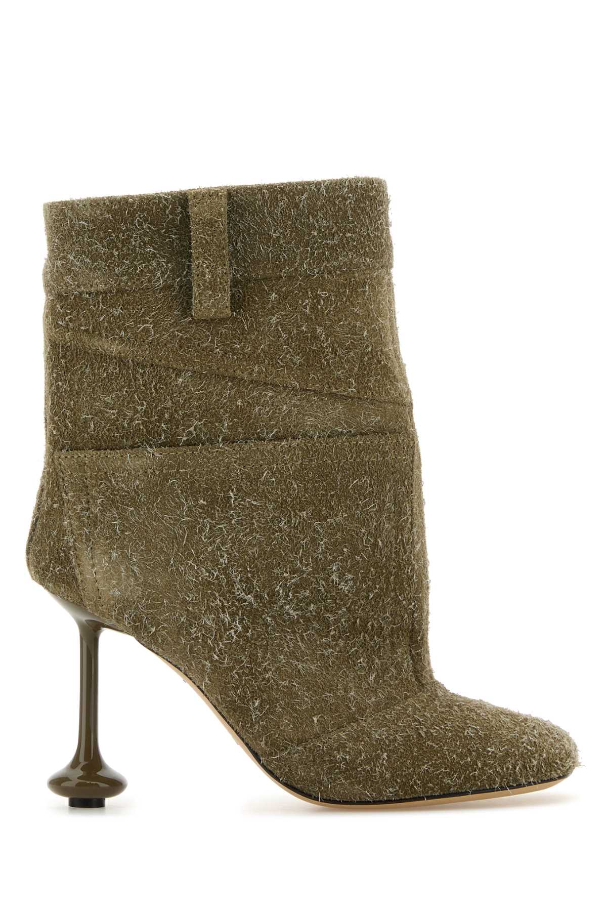 Loewe Women Khaki Suede Toy Panta Ankle Boots - EZE Fashion®