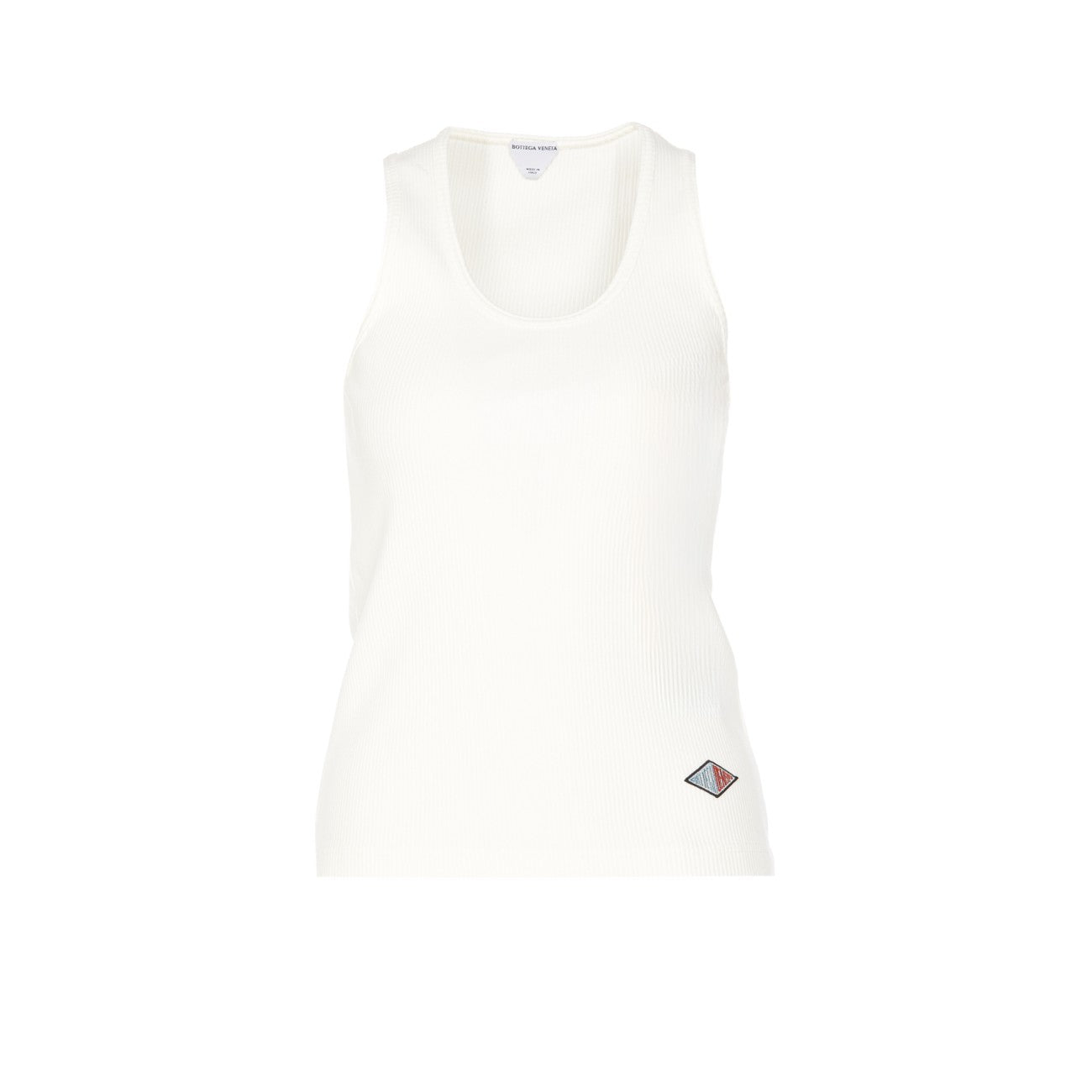 Bottega Veneta Women Logo Cotton Rib Jersey Tank Top