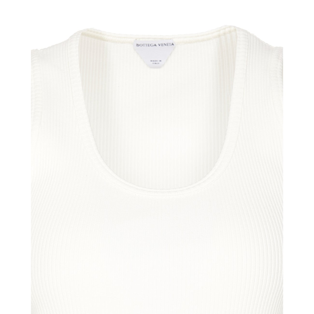 Bottega Veneta Women Logo Cotton Rib Jersey Tank Top