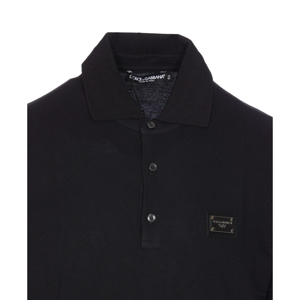 Dolce&Gabbana Men Logo Plaque Piquet Polo