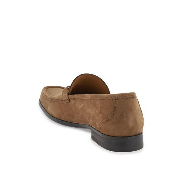 Ferragamo Mocassins masculinos Nabuk Gancini