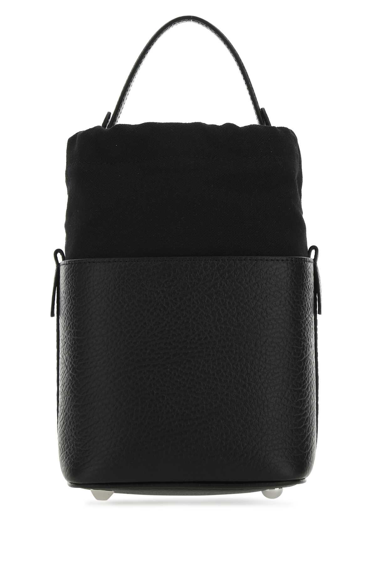 Maison Margiela Women Black Leather And Canvas Mini 5Ac Bucket Bag - EZE Fashion®
