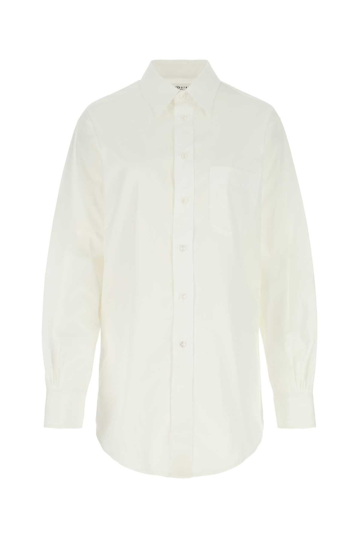 Maison Margiela Women White Poplin Shirt - EZE Fashion®