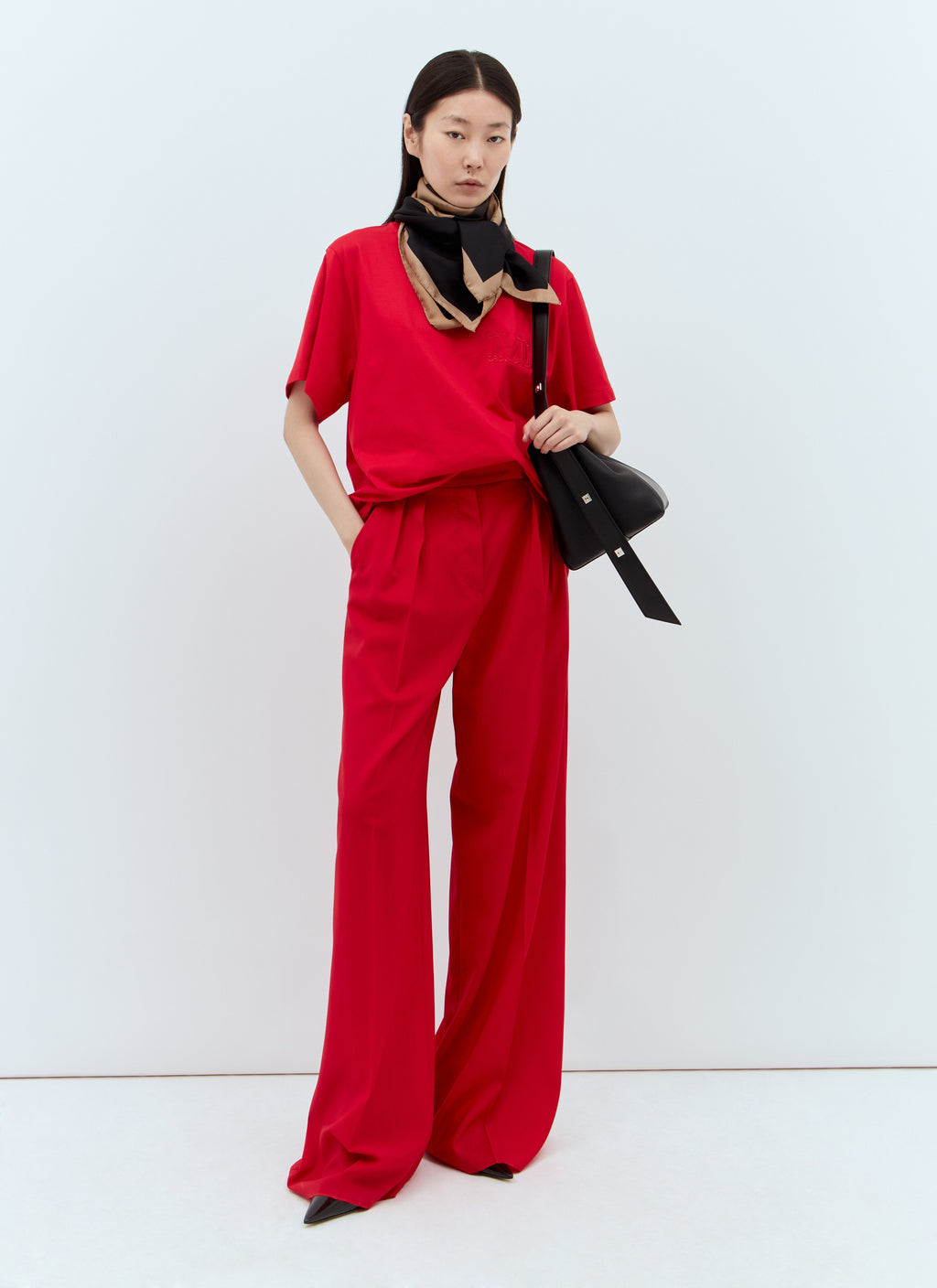 Max Mara Women Logo Embroidery T-Shirt