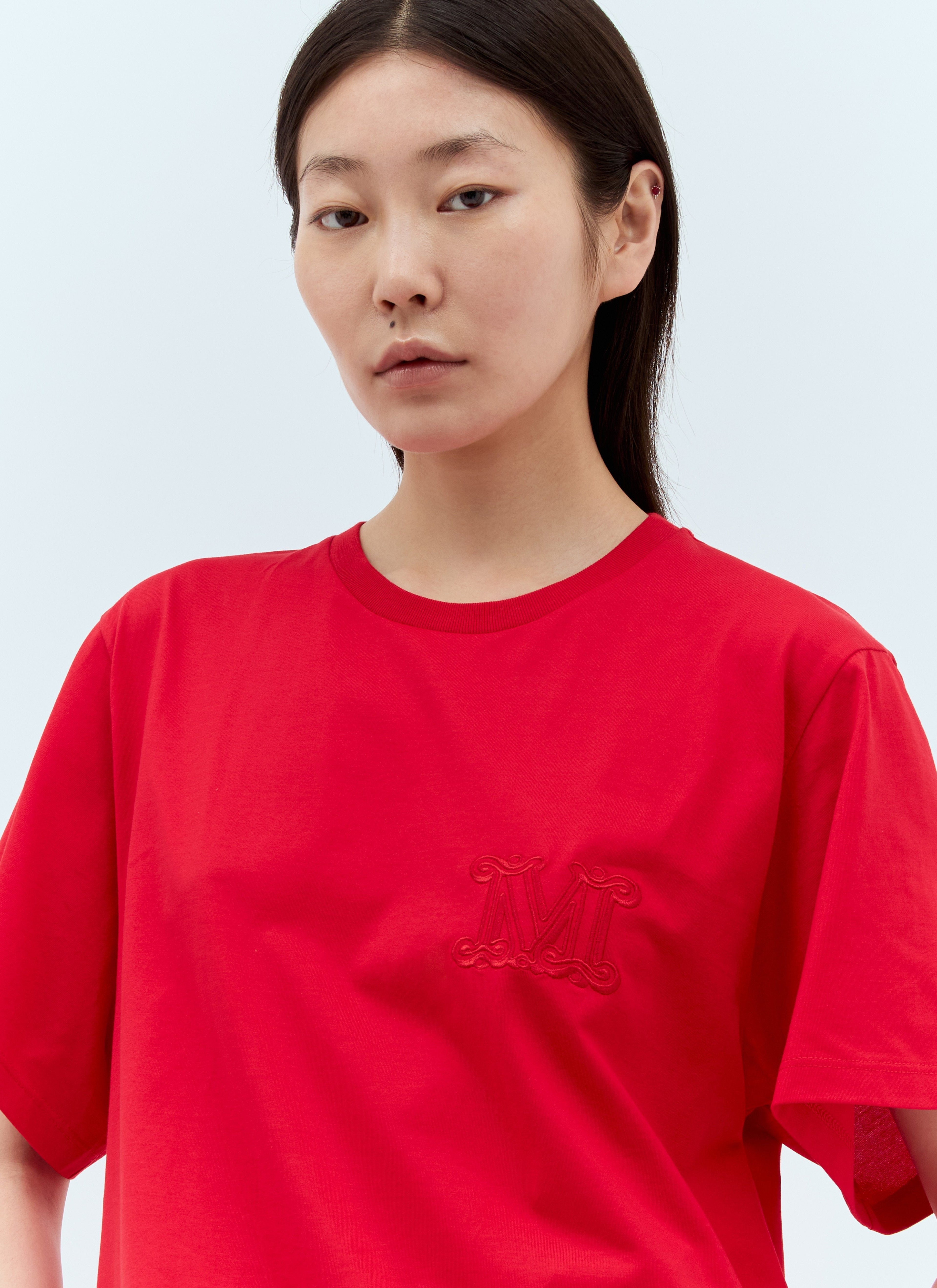 Max Mara Women Logo Embroidery T-Shirt