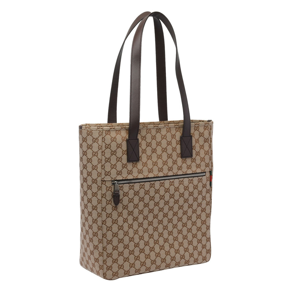 Gucci Men Medium Gg Canvas Shopping Bag