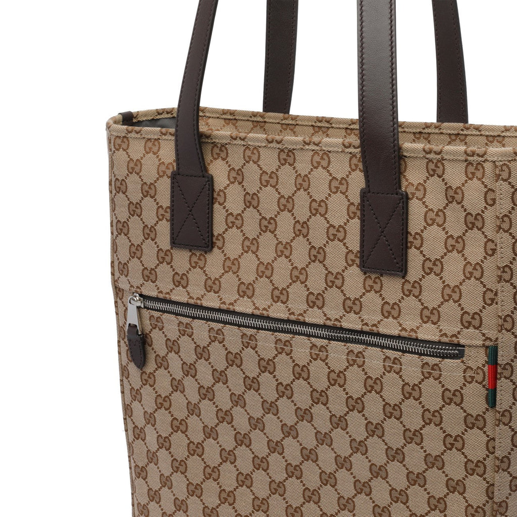 Gucci Men Medium Gg Canvas Shopping Bag