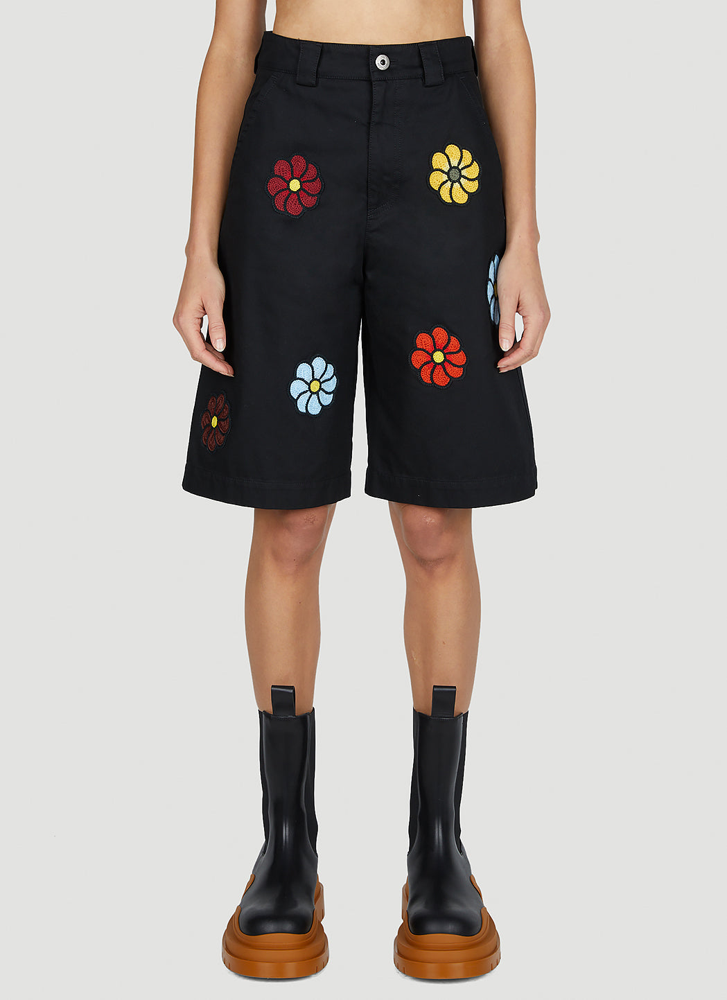 1 Moncler Jw Anderson Women Floral Bermuda Shorts