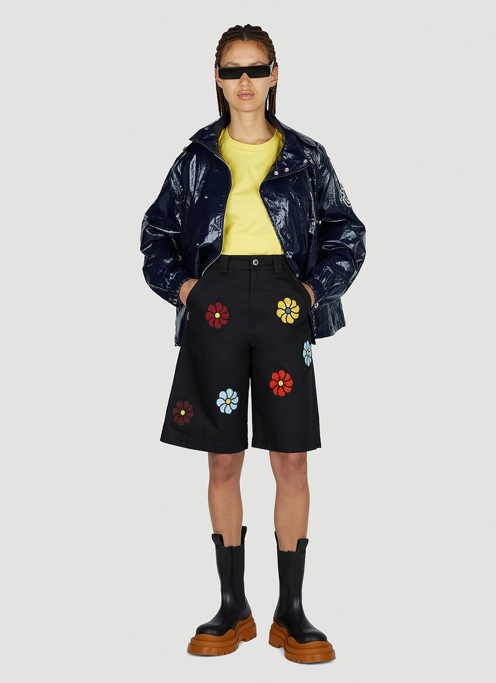 1 Moncler Jw Anderson Women Floral Bermuda Shorts