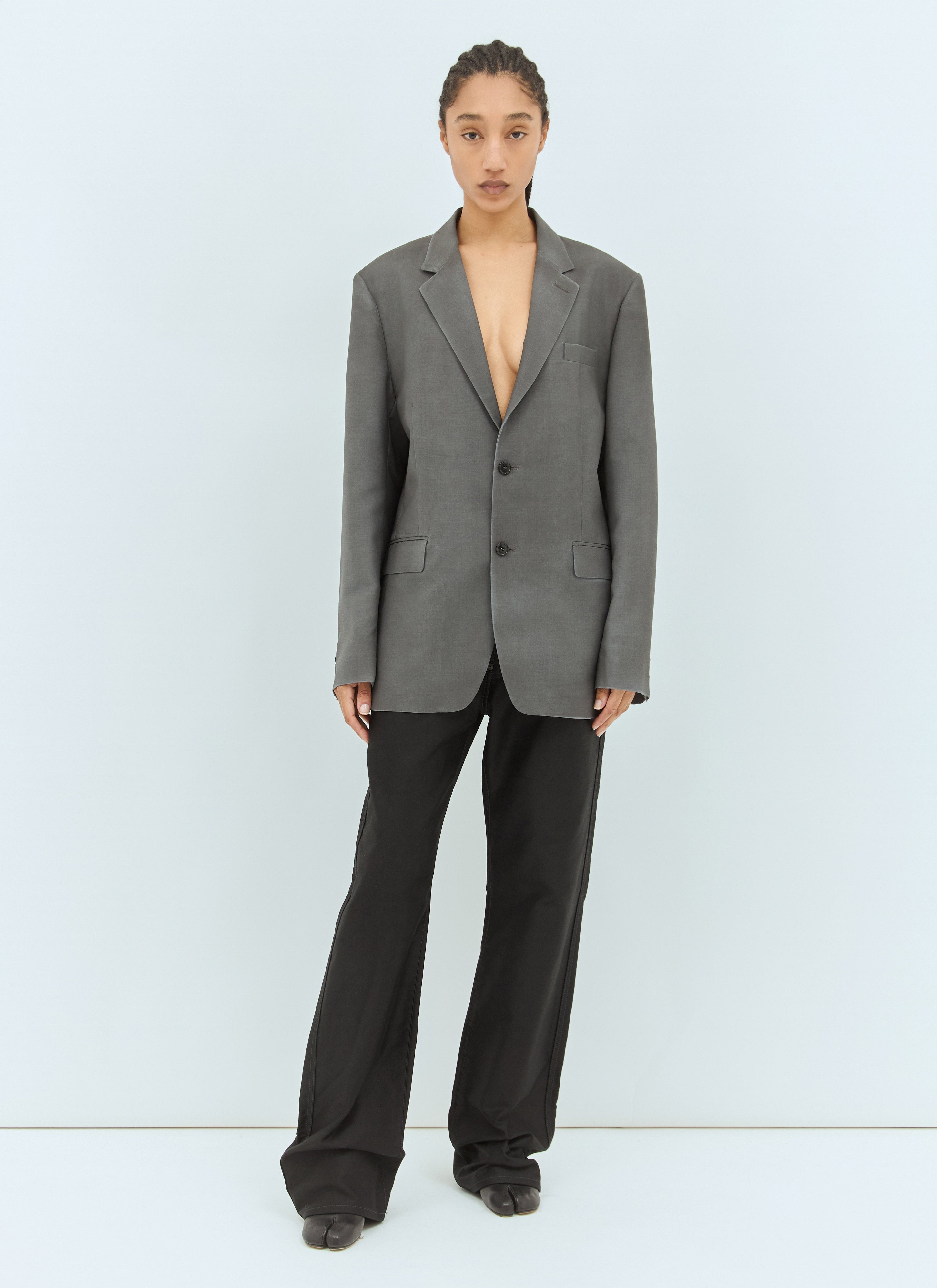 Maison Margiela Women Straight-Leg Coated Jeans