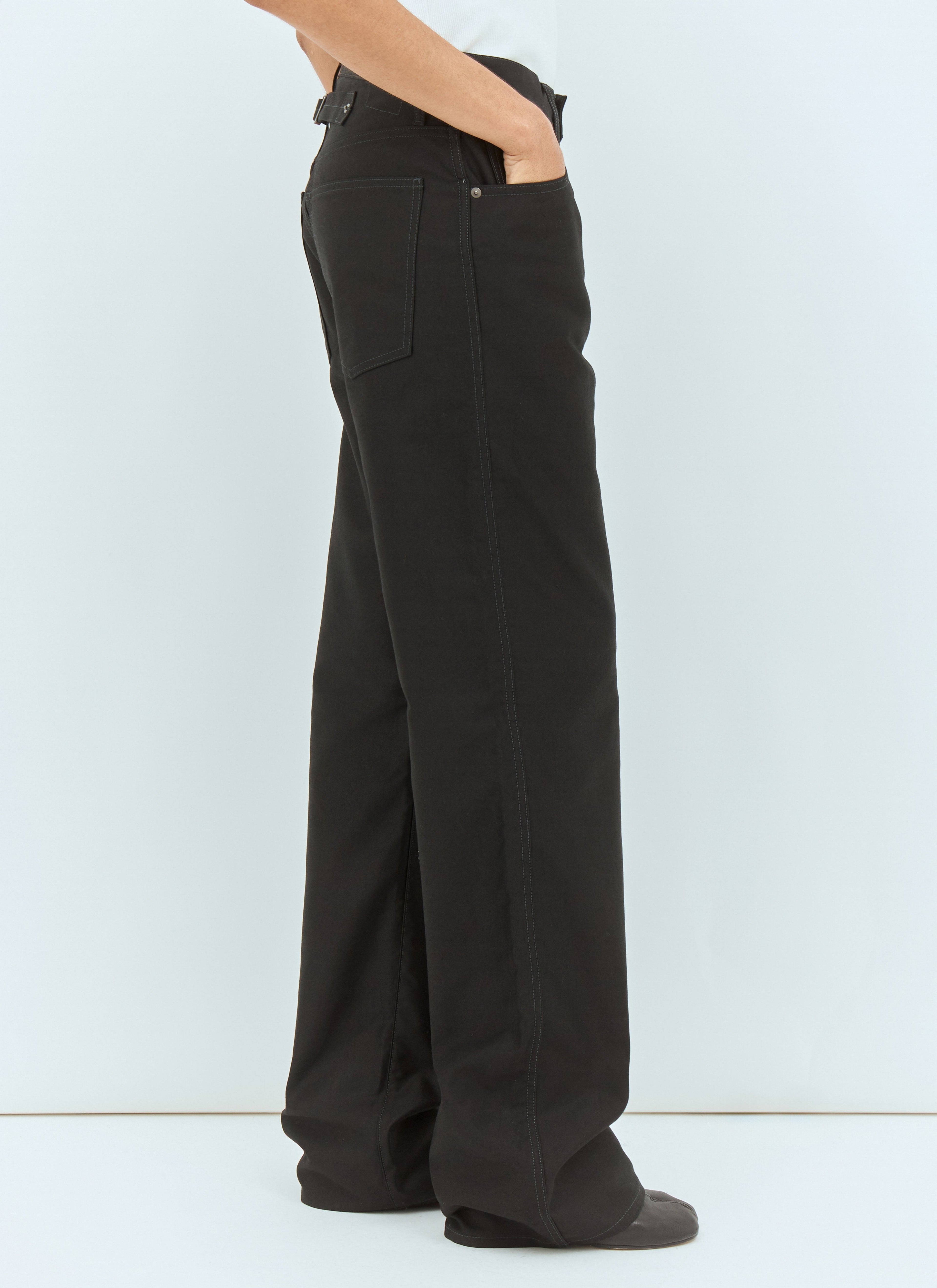 Maison Margiela Women Straight-Leg Coated Jeans