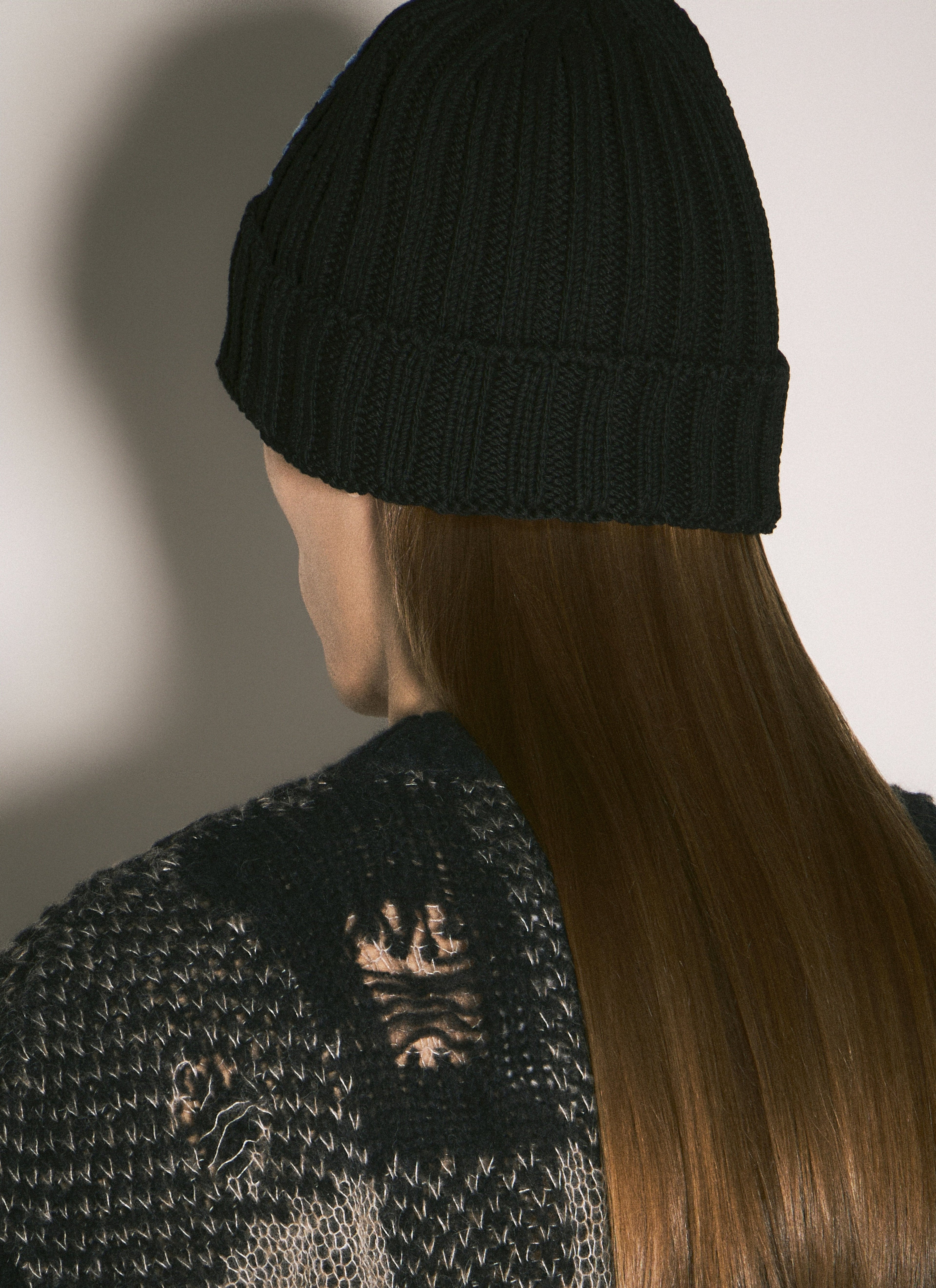 Marni Men Logo Intarsia Beanie Hat