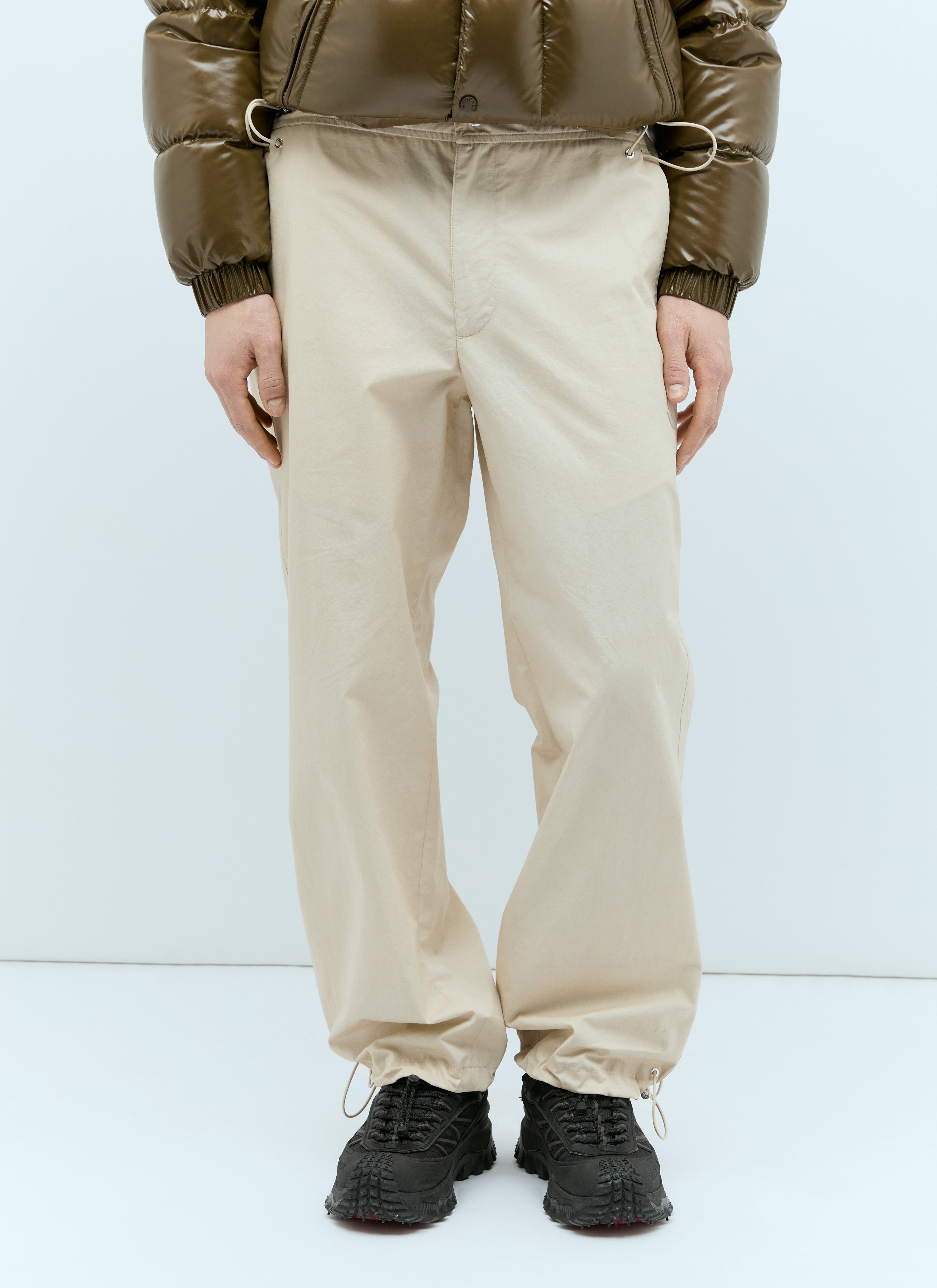 Moncler Men Drawstring Poplin Pants