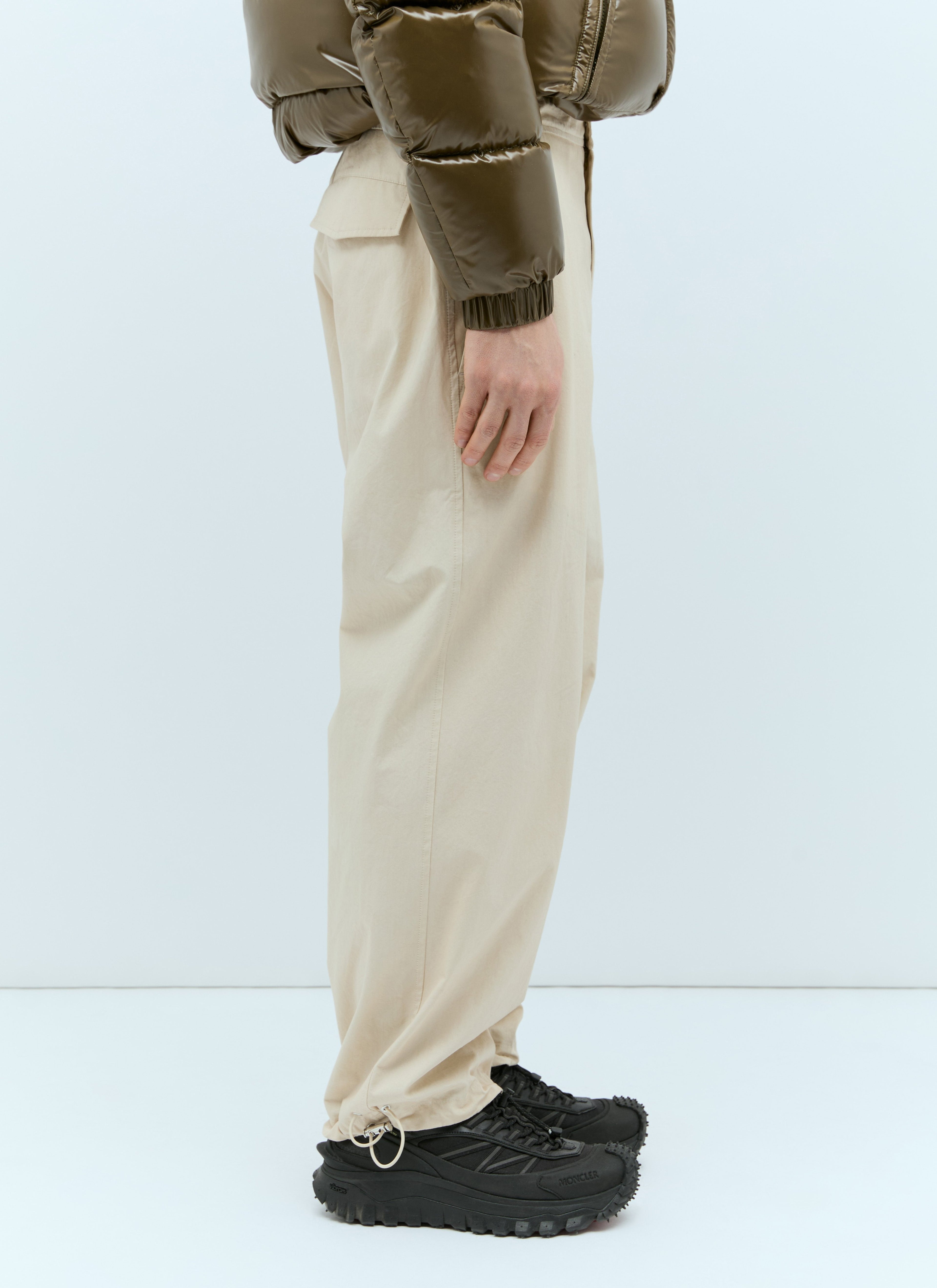 Moncler Men Drawstring Poplin Pants