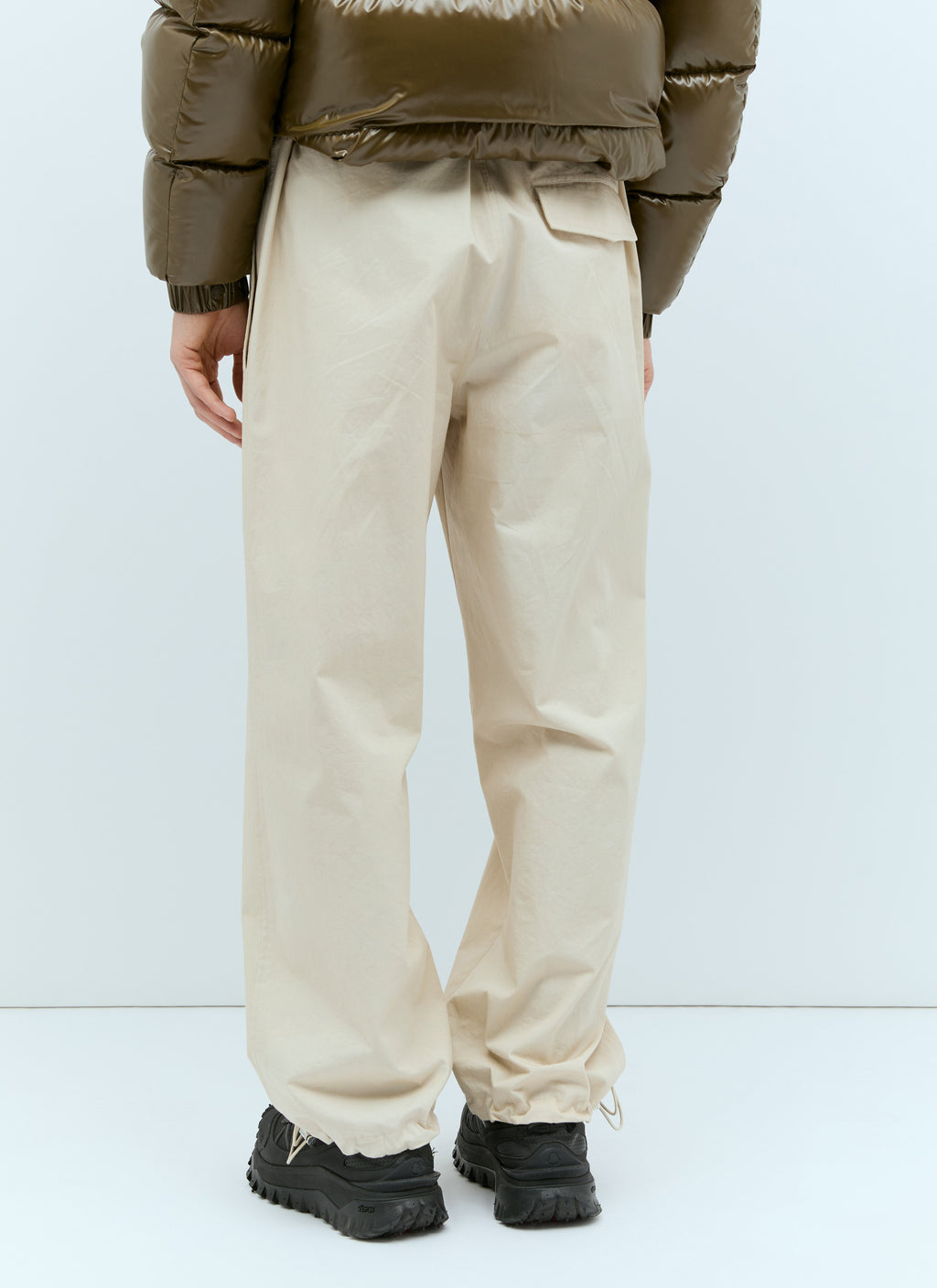 Moncler Men Drawstring Poplin Pants