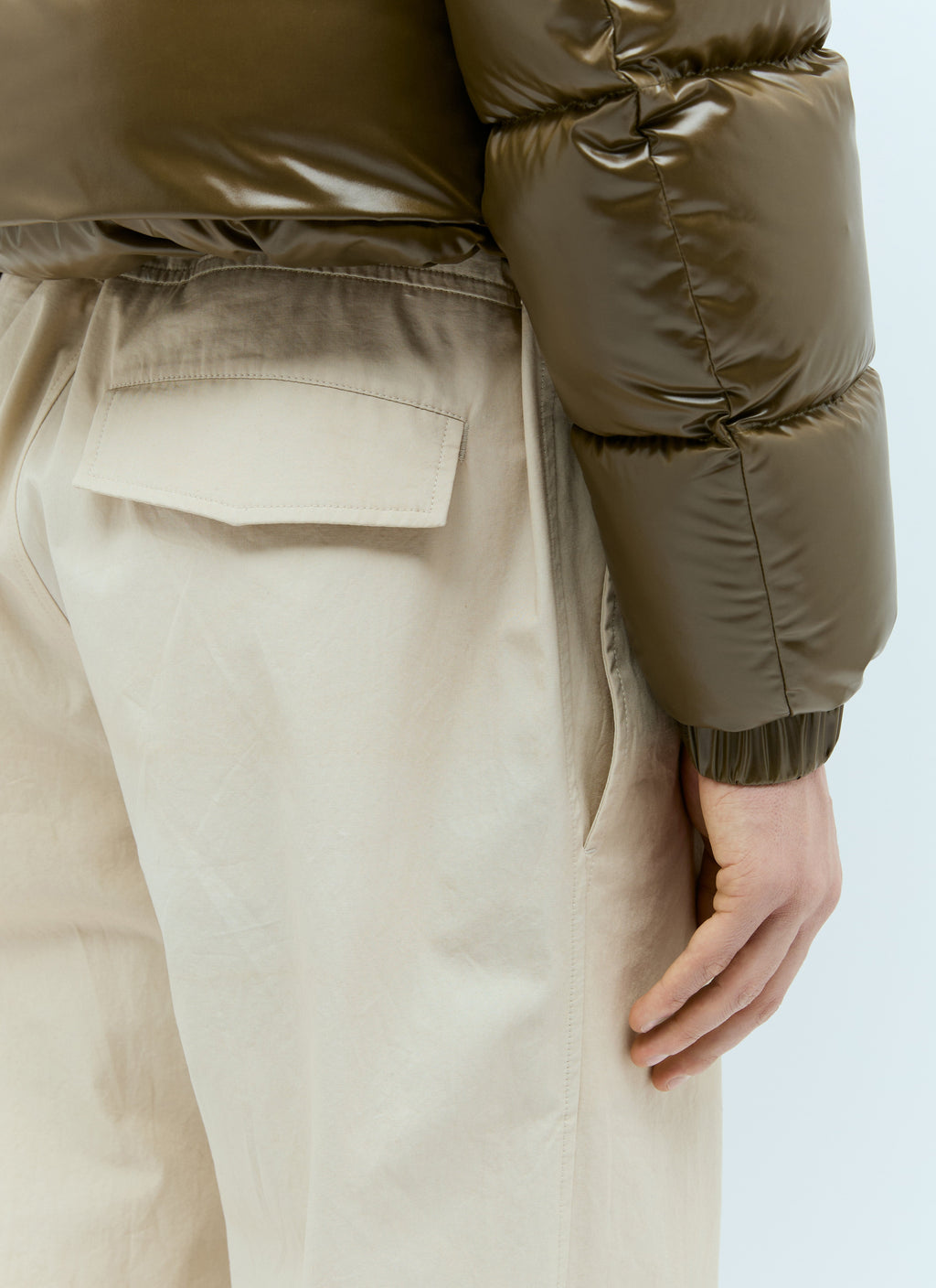 Moncler Men Drawstring Poplin Pants