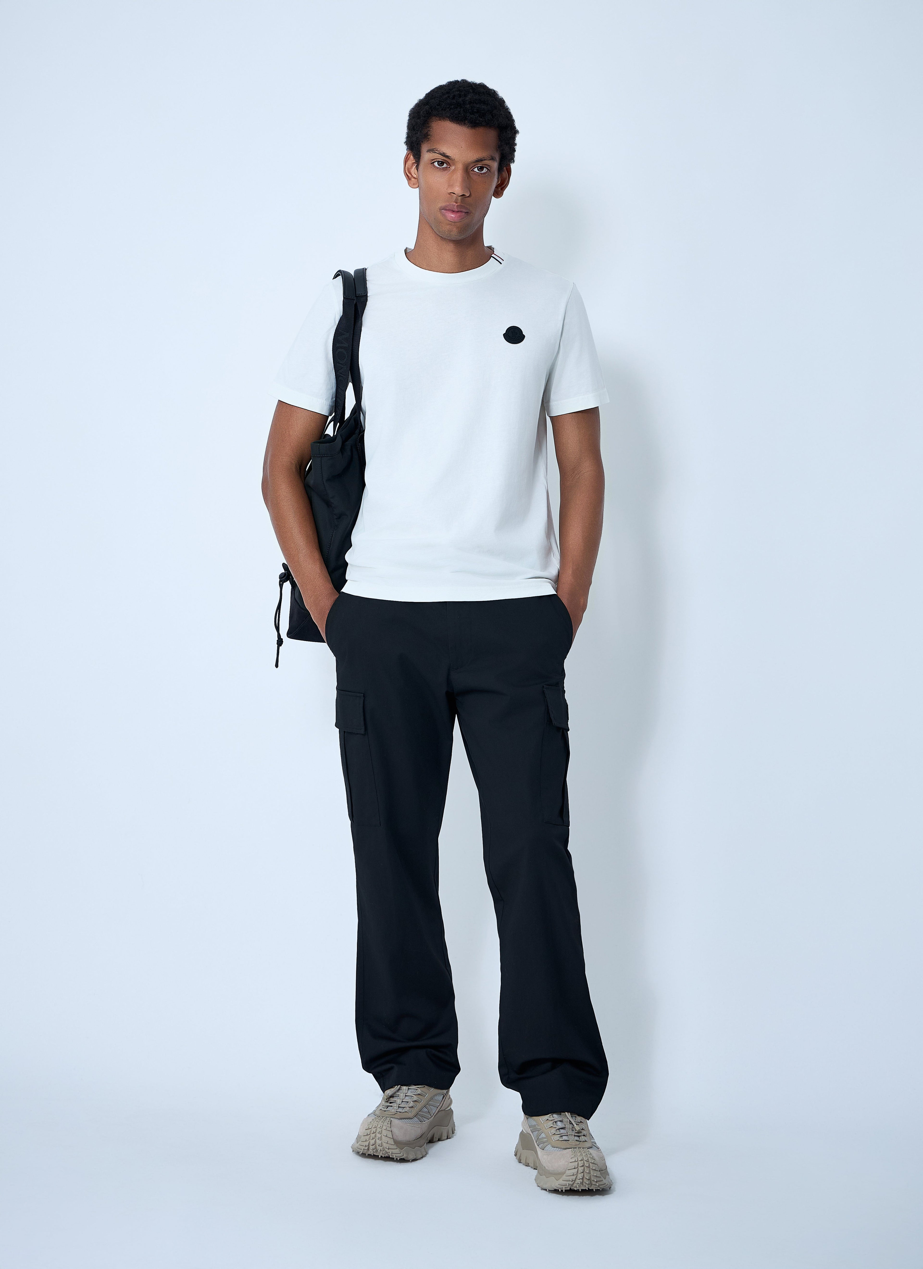 Moncler Men Logo Motif T-Shirt