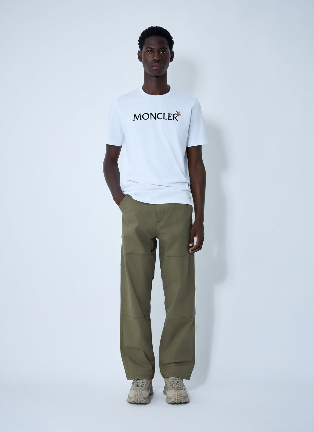 Moncler Men Logo Patch Pants