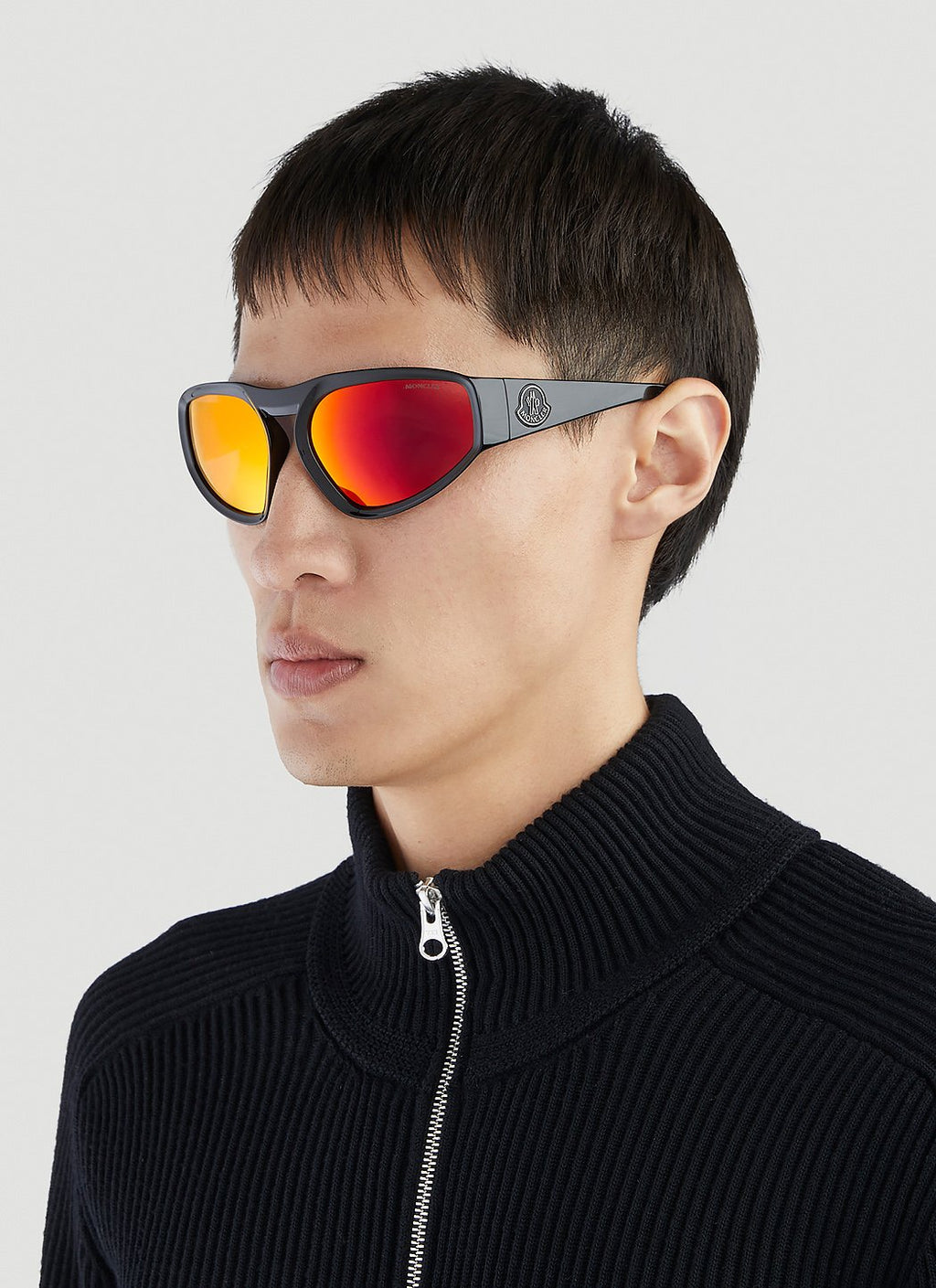 Moncler Men Pentagra Geometric Sunglasses