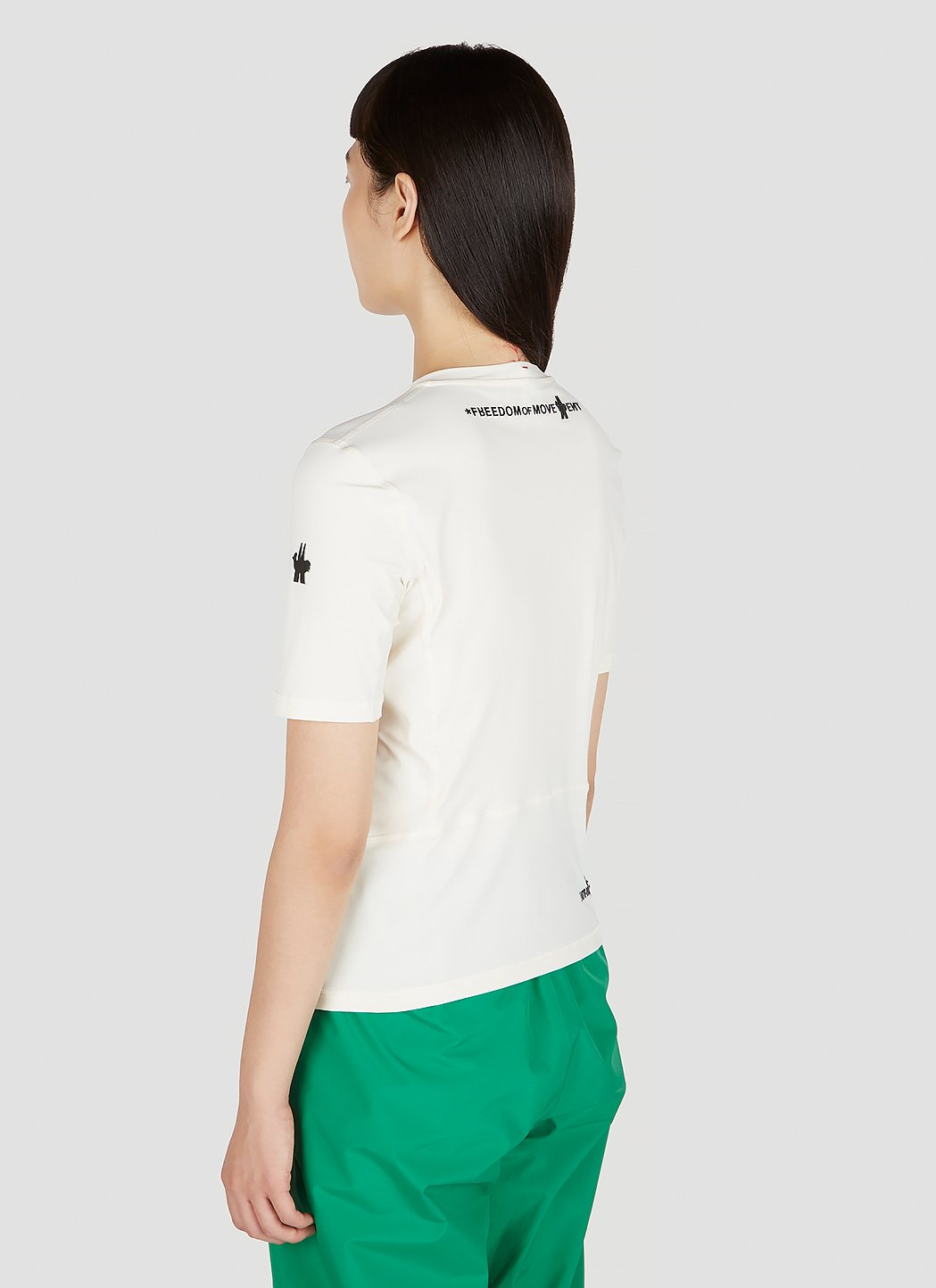 Moncler Grenoble Women Logo Patch T-Shirt - EZE Fashion®