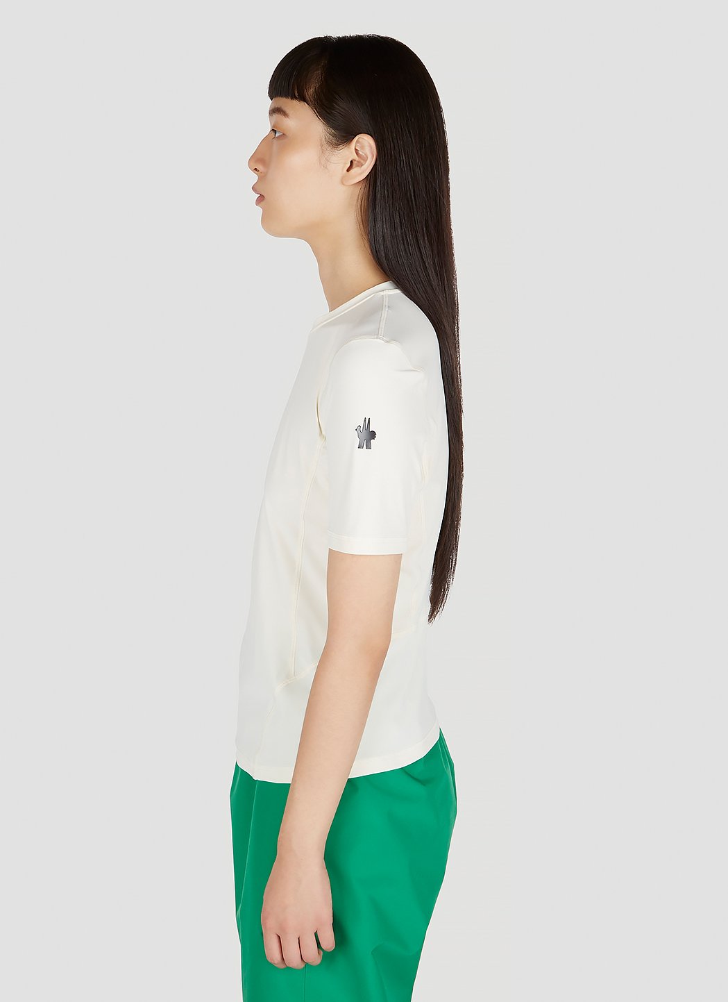 Moncler Grenoble Women Logo Patch T-Shirt - EZE Fashion®