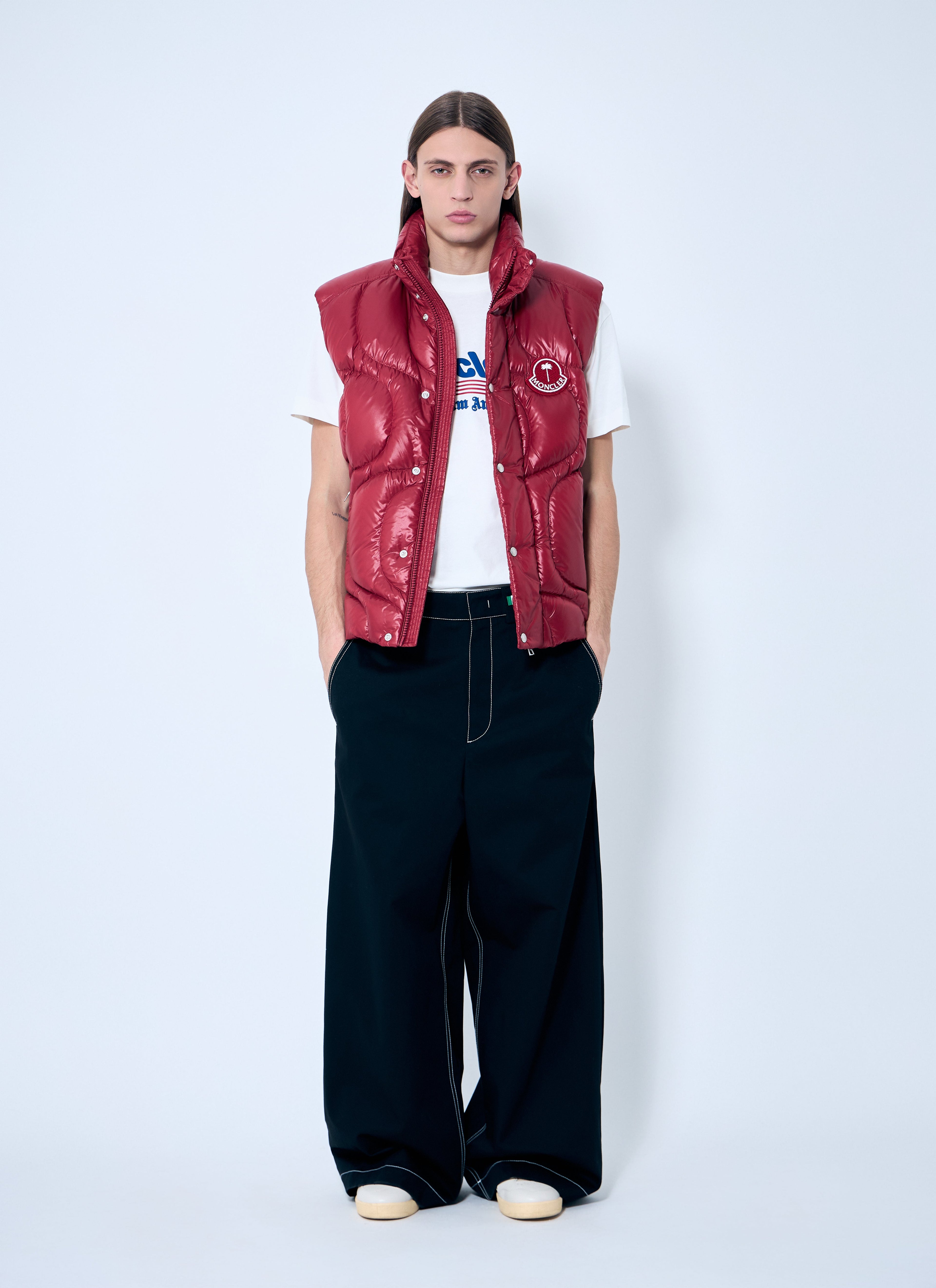 8 Moncler Palm Angels Men Wide-Leg Pants