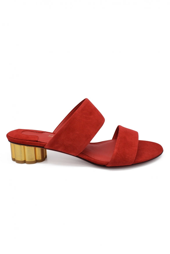 Mules de camurça femininos Salvatore Ferragamo