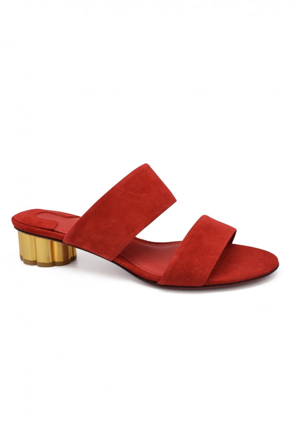 Mules de camurça femininos Salvatore Ferragamo
