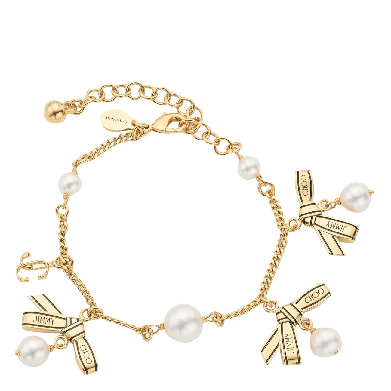 Jimmy Choo Women Multi Charm Ribbon Bracelet
