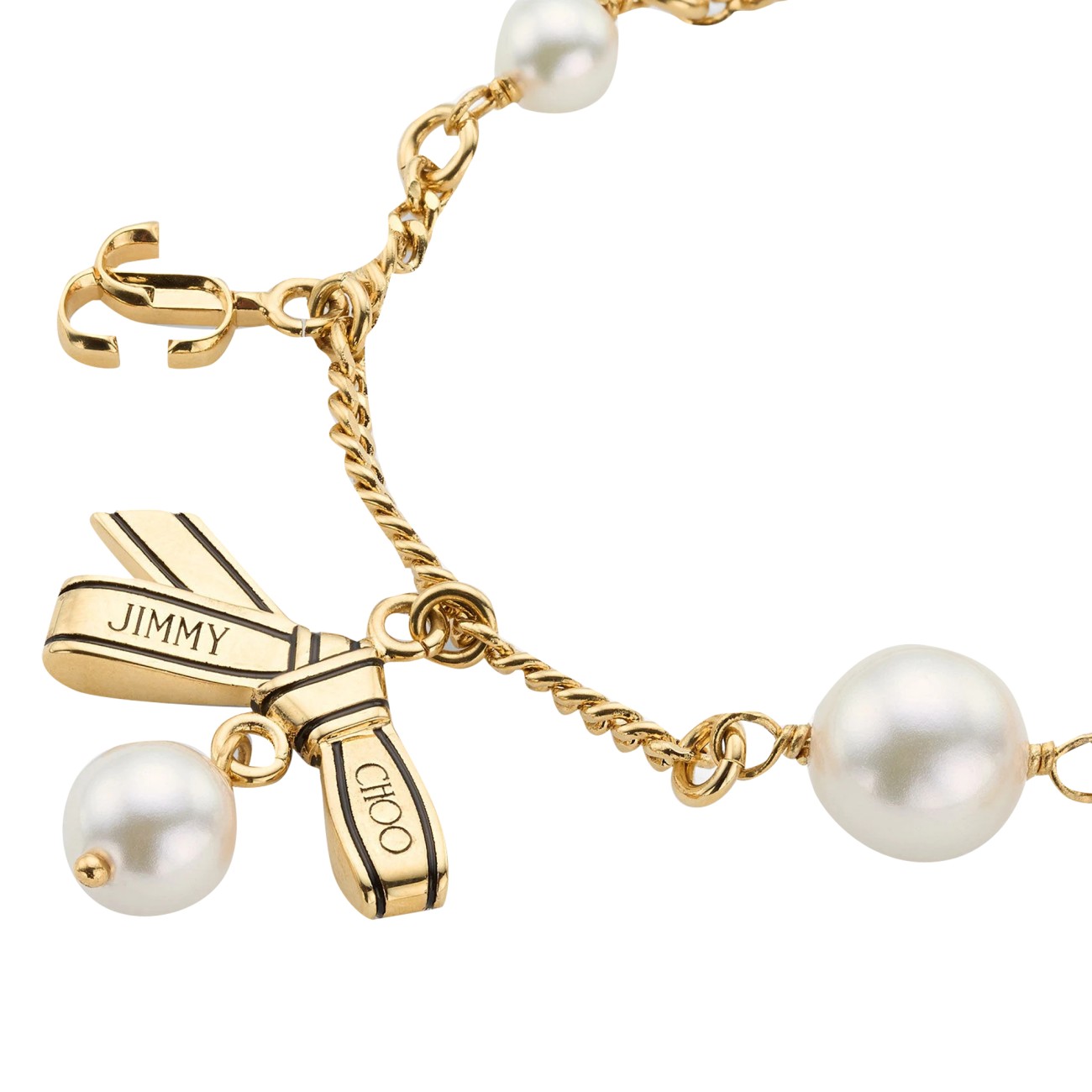 Jimmy Choo Women Multi Charm Ribbon Bracelet