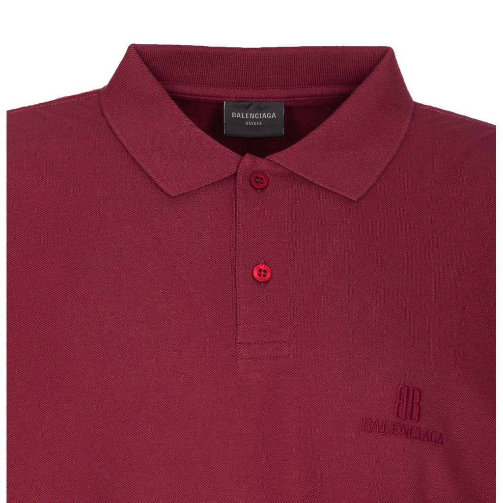 Balenciaga Men Nano Bb Logo Polo