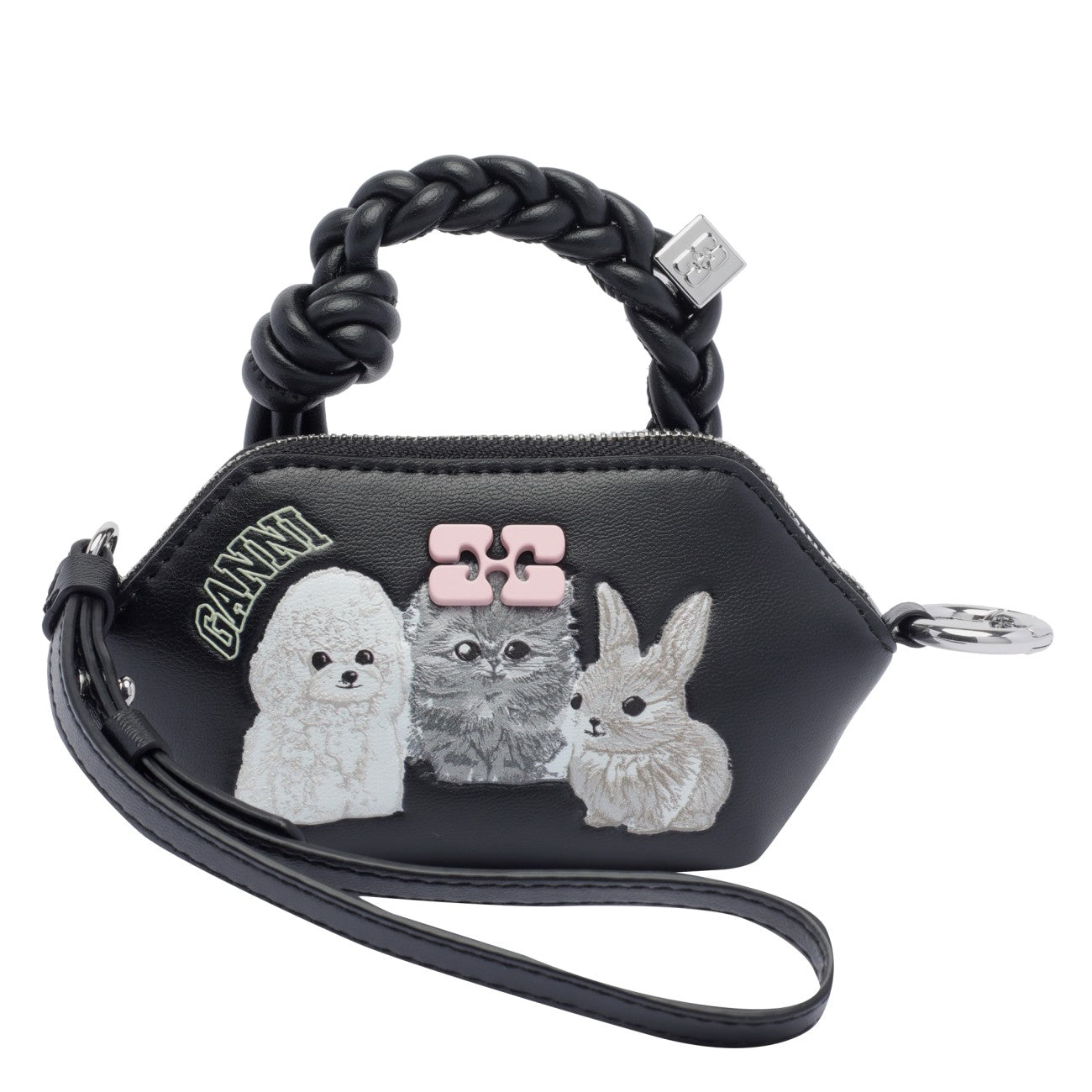 Ganni Women Nano Bou Animals Handbag