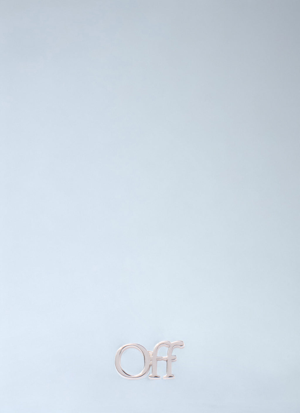 Off White Men Logo Mono Earring