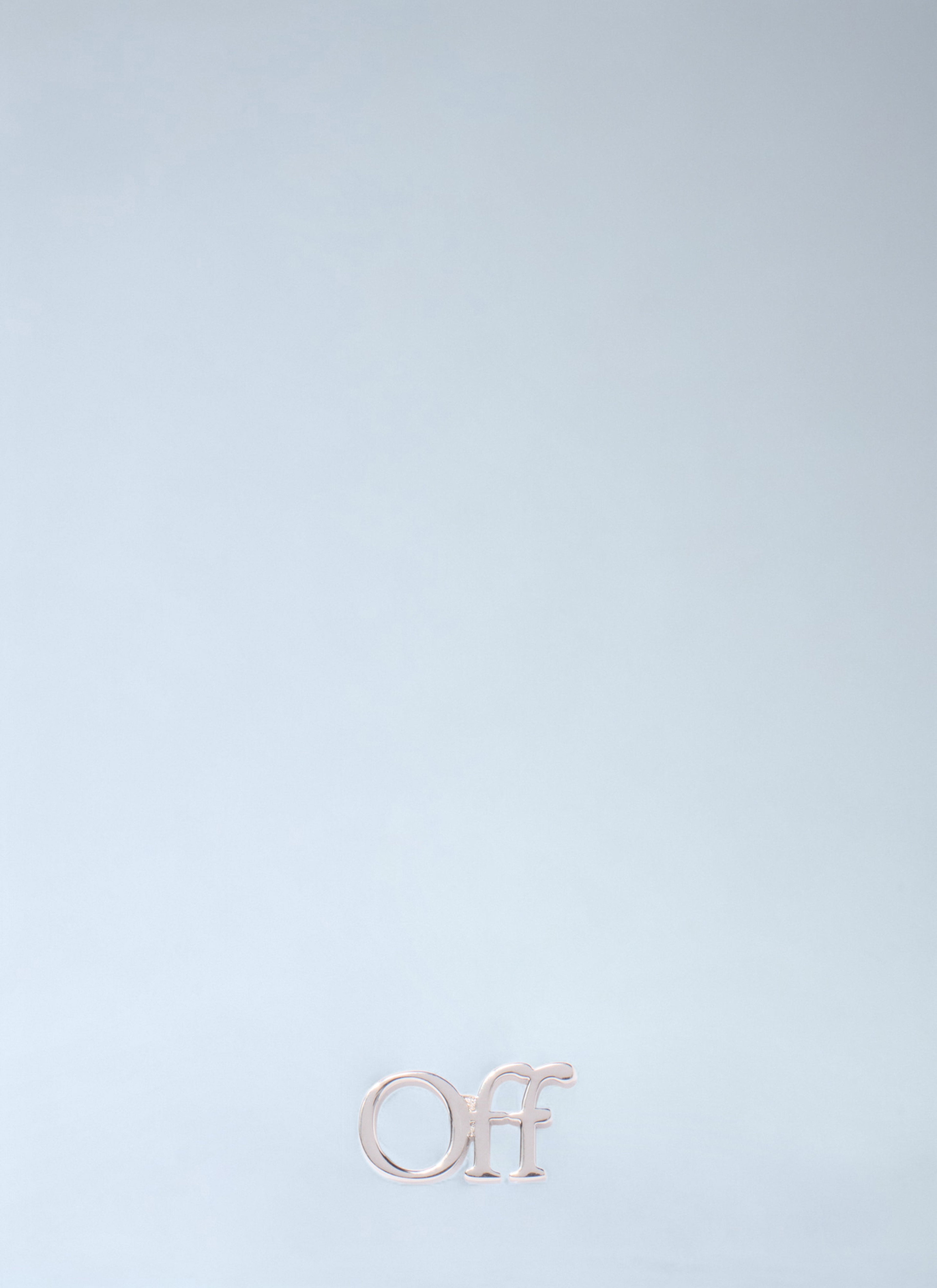 Off White Men Logo Mono Earring