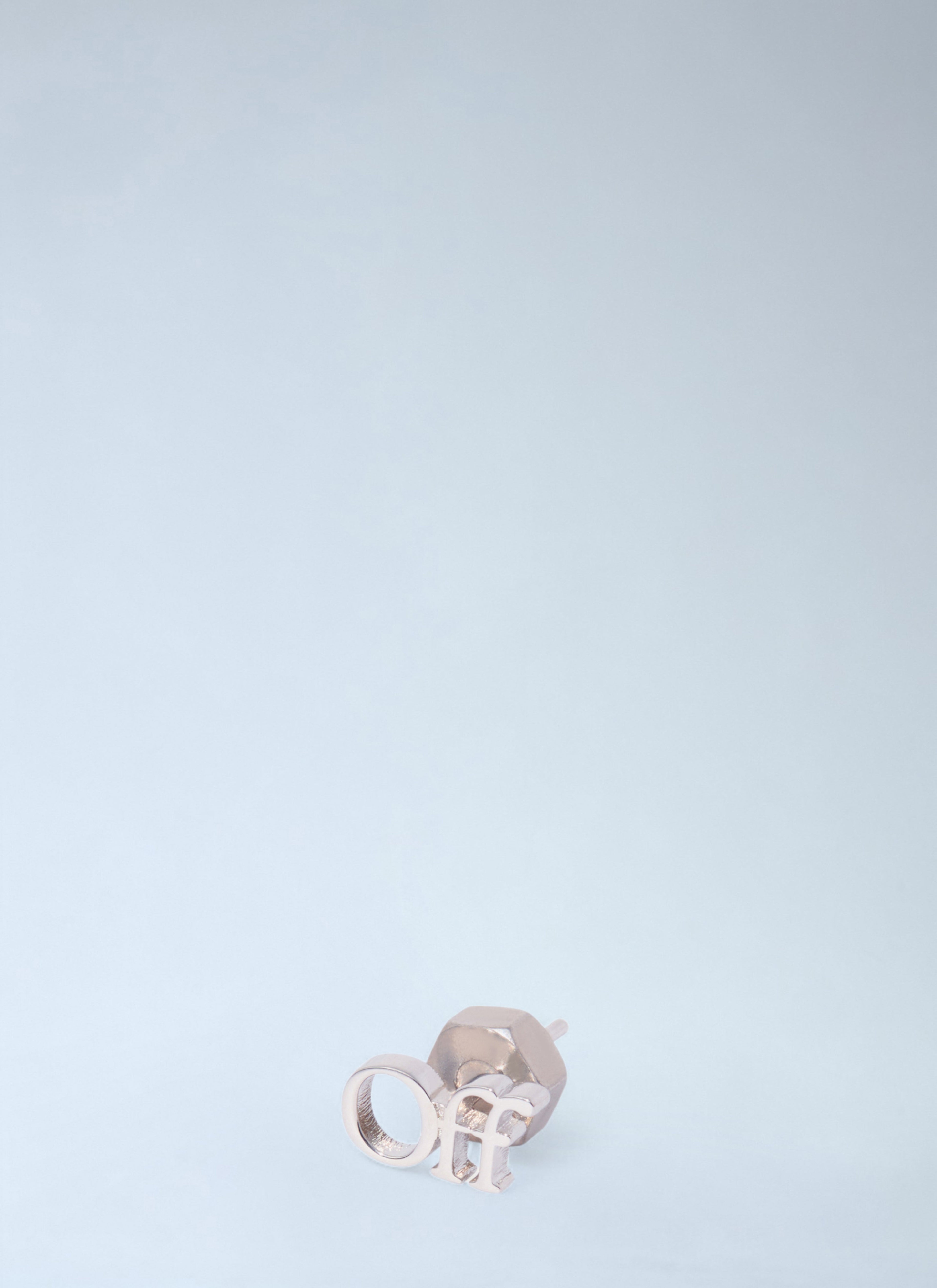 Off White Men Logo Mono Earring