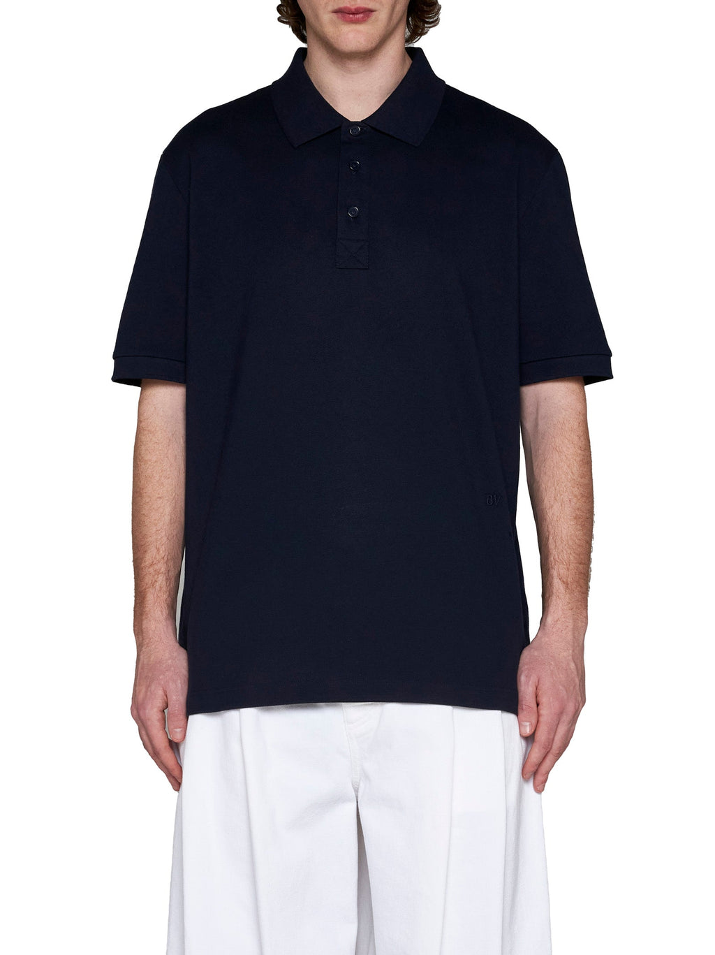 Bottega Veneta Men Cotton Polo Shirt