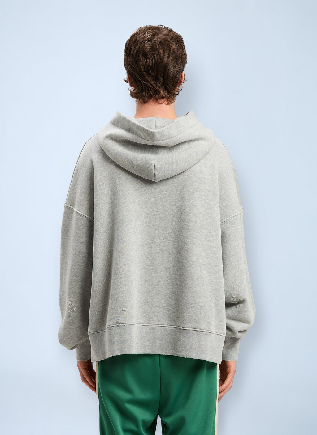 Palm Angels Men Logo Motif Hooded Sweatshirt