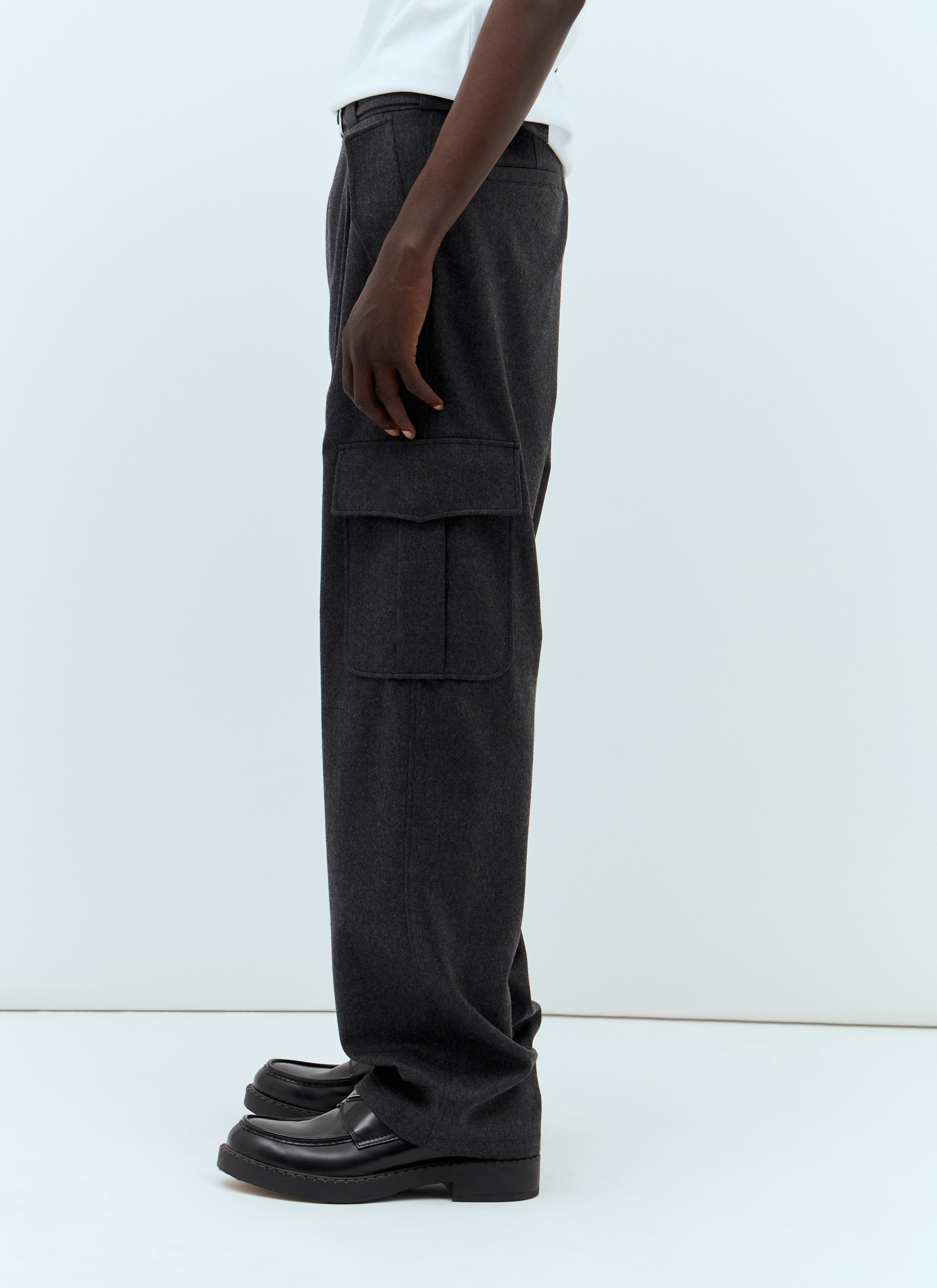 Prada Men Flannel Cargo Pants