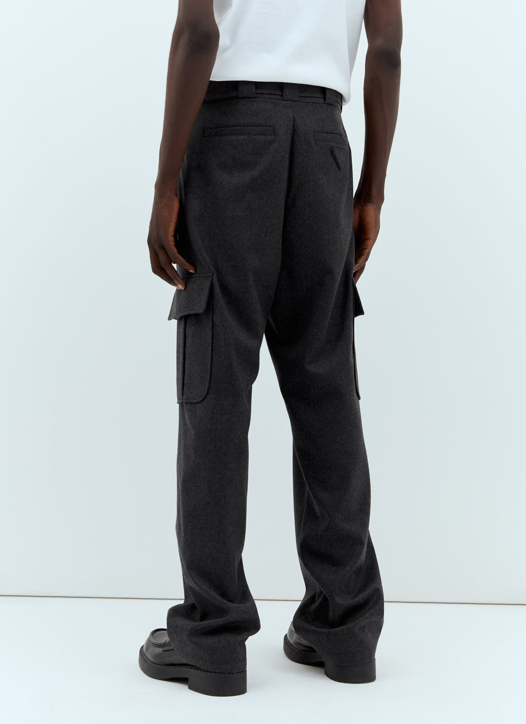 Prada Men Flannel Cargo Pants
