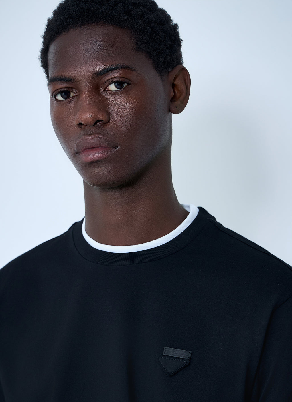 Prada Men Logo Motif T-Shirt