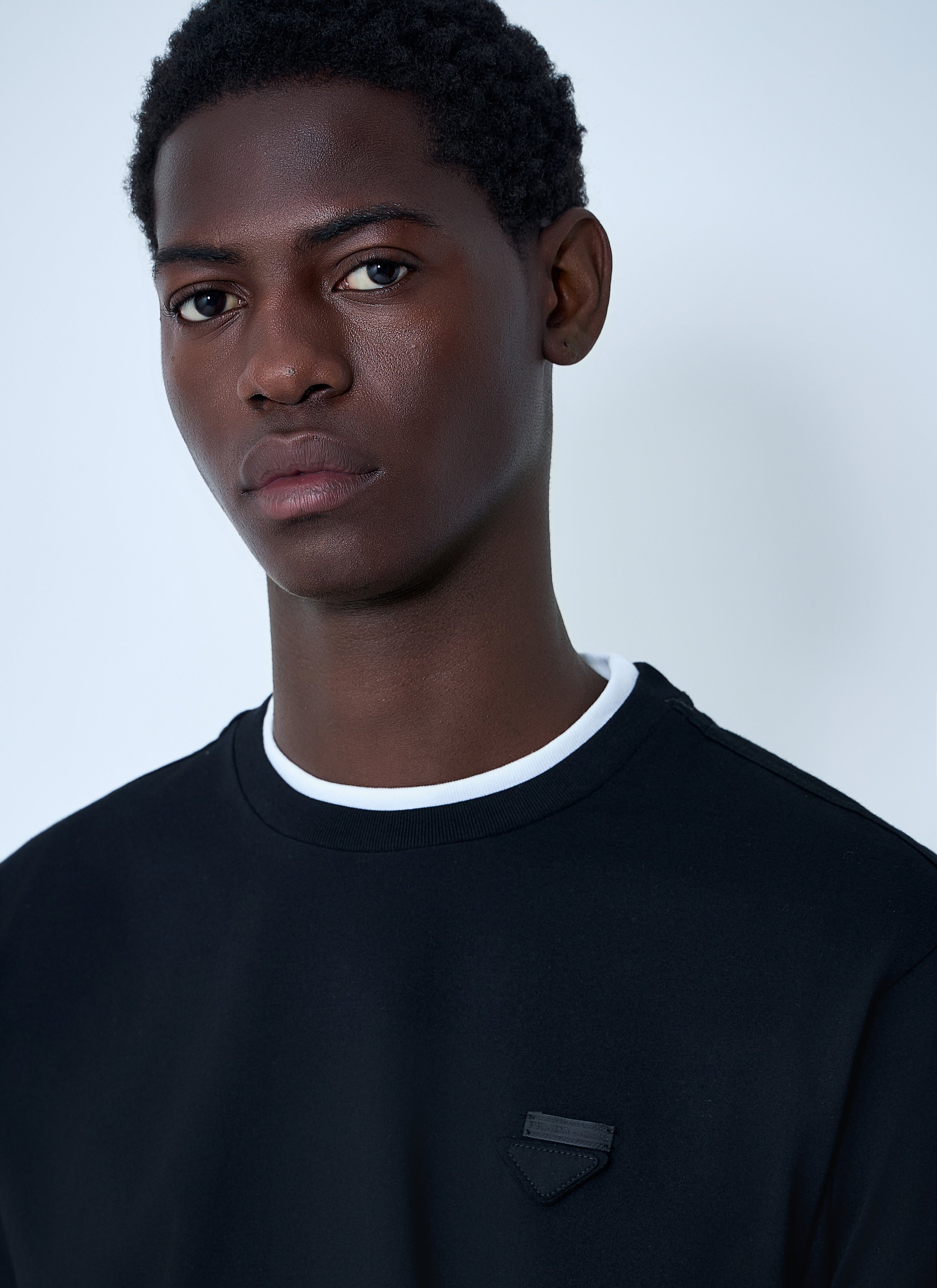 Prada Men Logo Motif T-Shirt