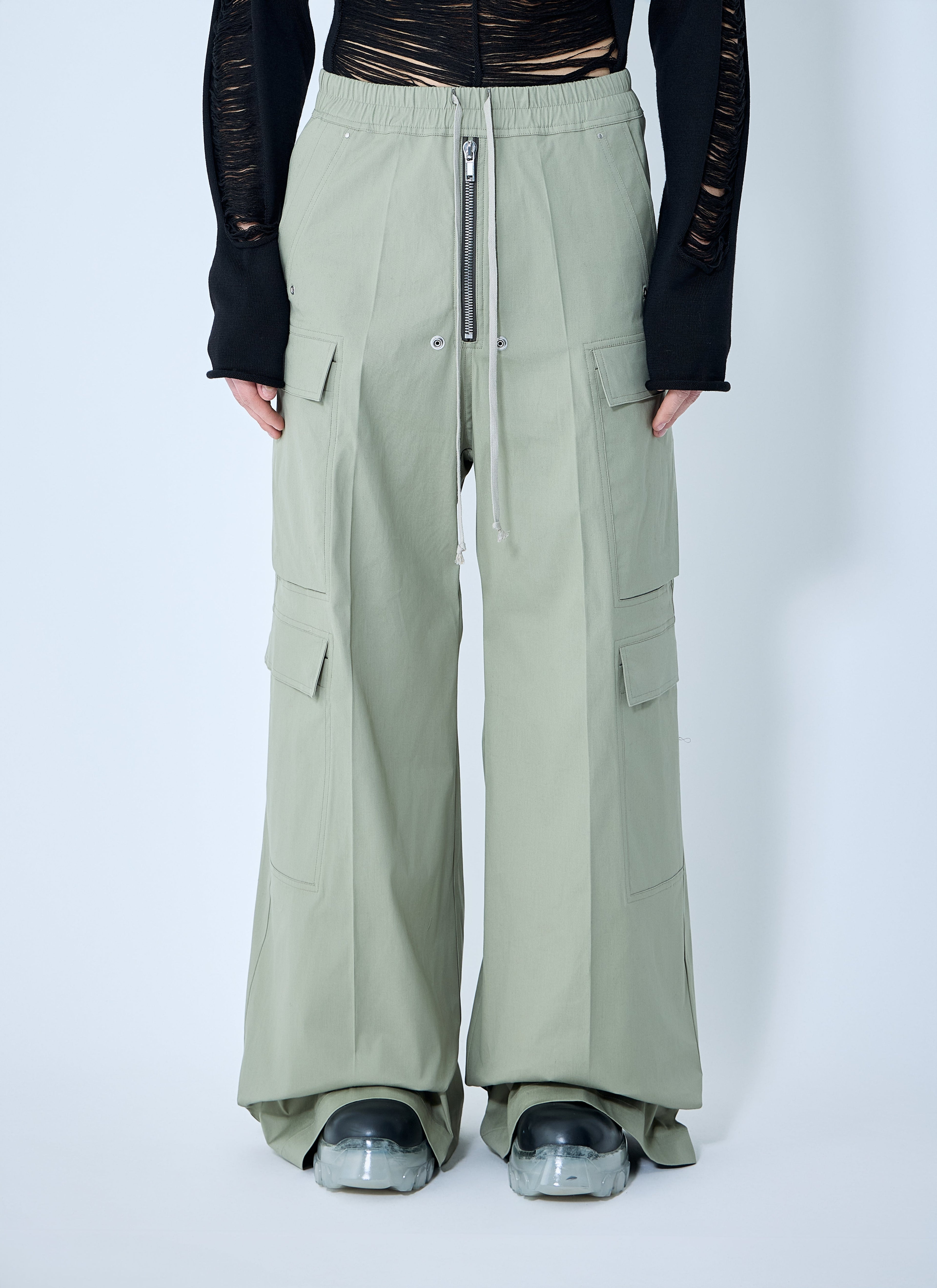 Rick Owens Men Cotton Cargo Pants