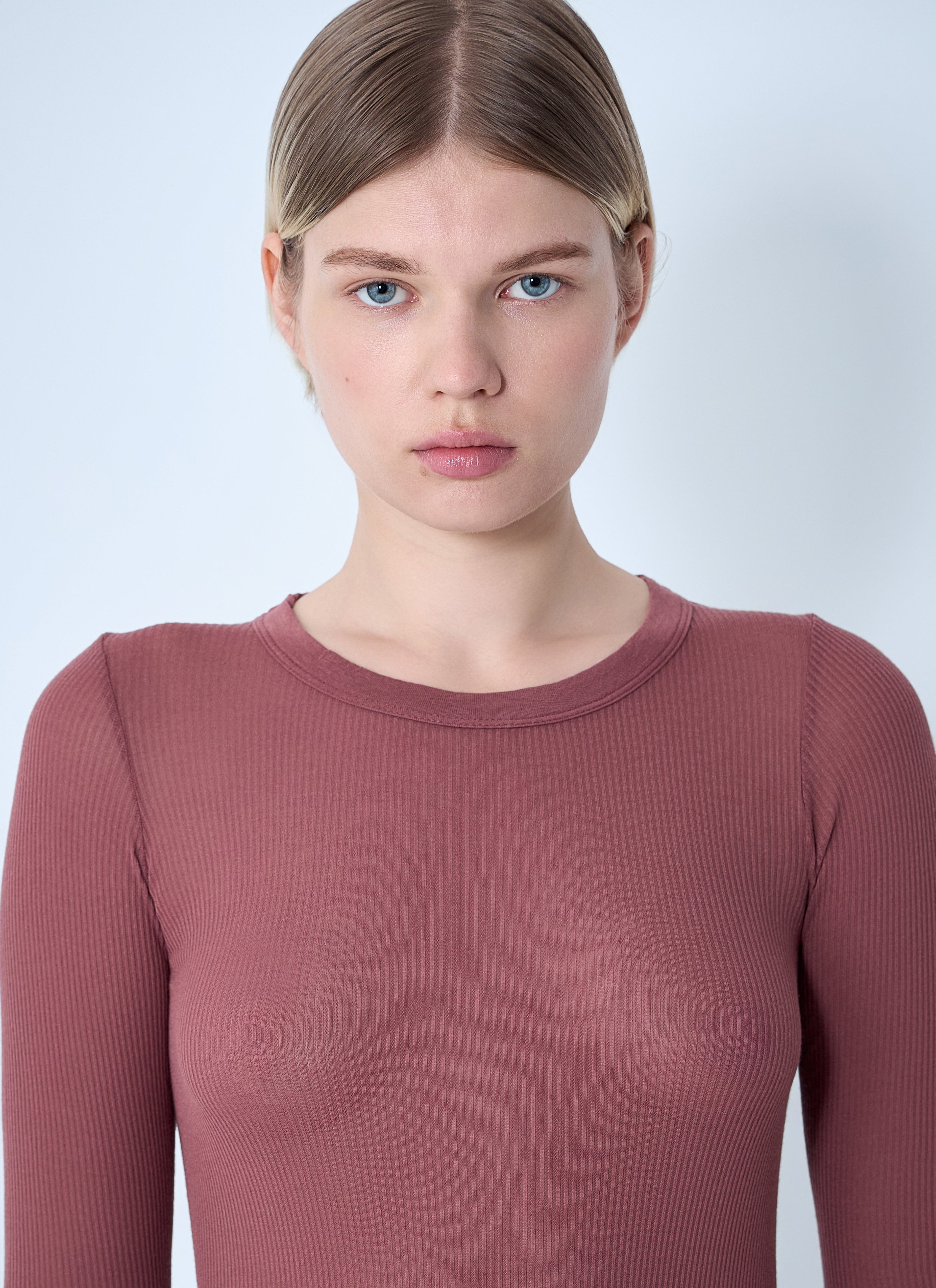 Rick Owens Women Ribbed Long Sleeve Top