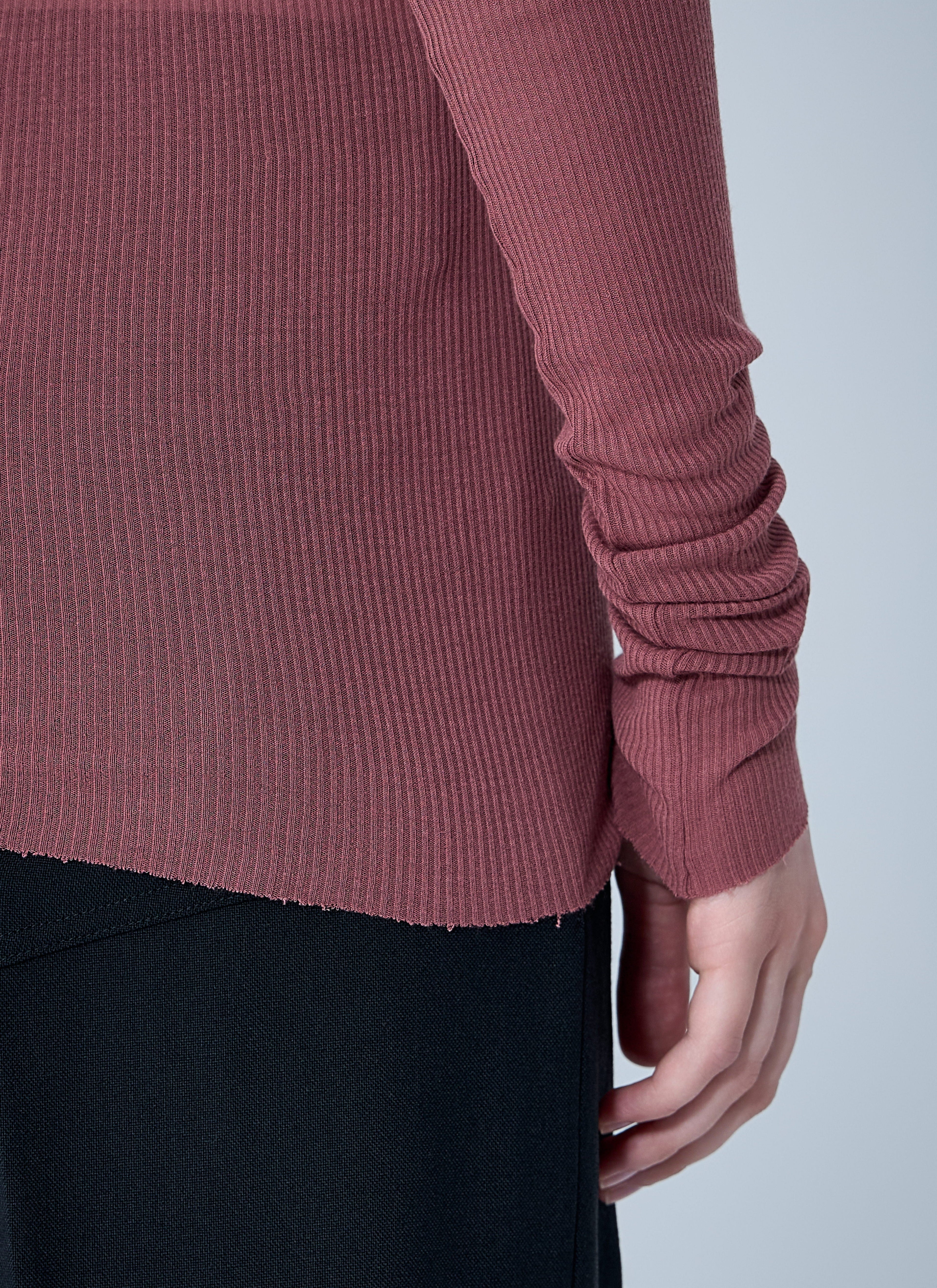 Rick Owens Women Ribbed Long Sleeve Top